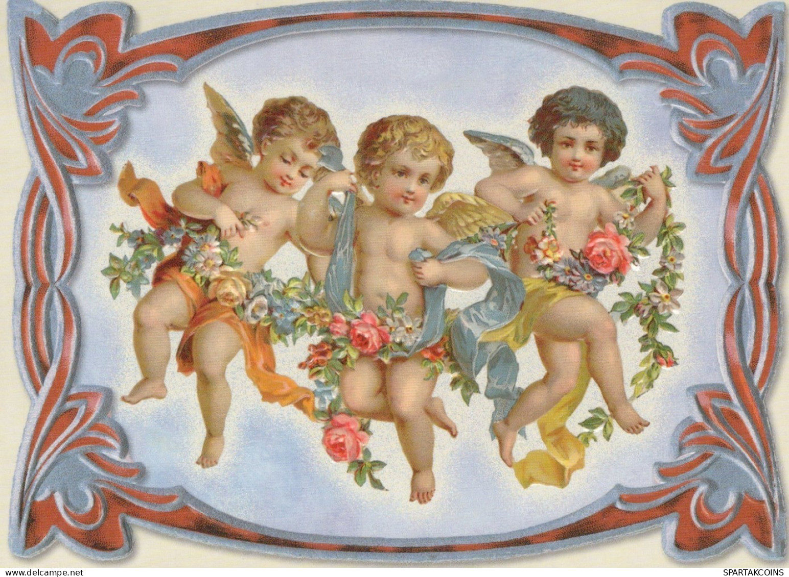 ANGEL CHRISTMAS Holidays Vintage Postcard CPSM #PAJ041.GB - Anges