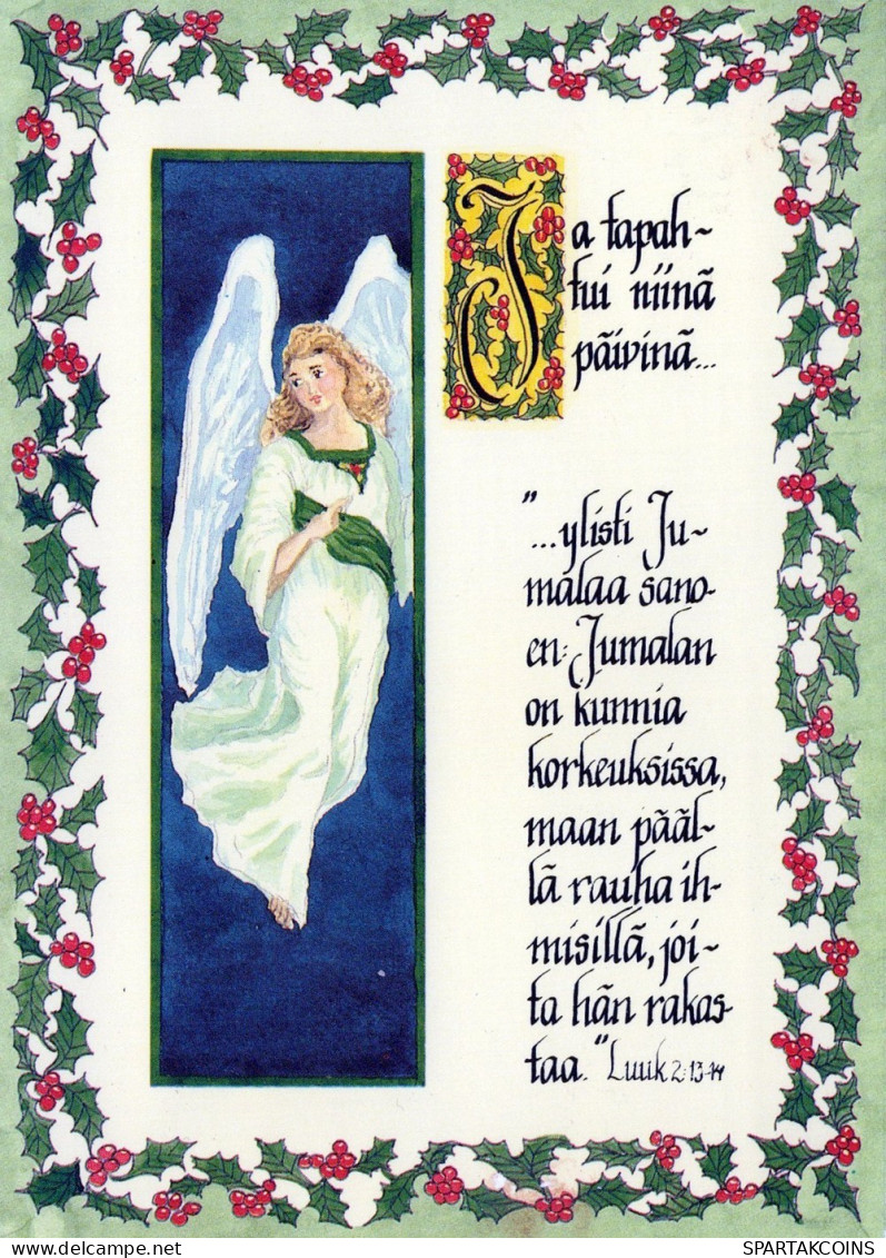 ANGEL CHRISTMAS Holidays Vintage Postcard CPSM #PAH160.GB - Engel