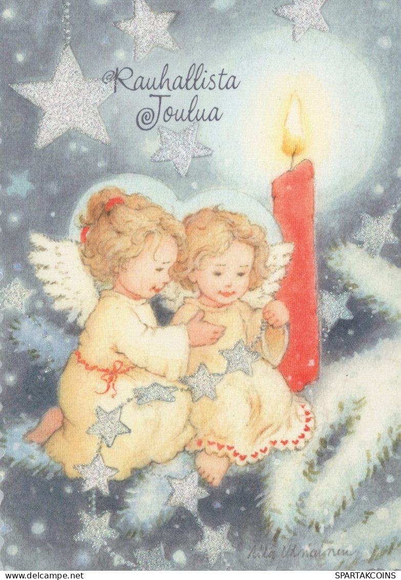 ANGEL CHRISTMAS Holidays Vintage Postcard CPSM #PAH352.GB - Anges