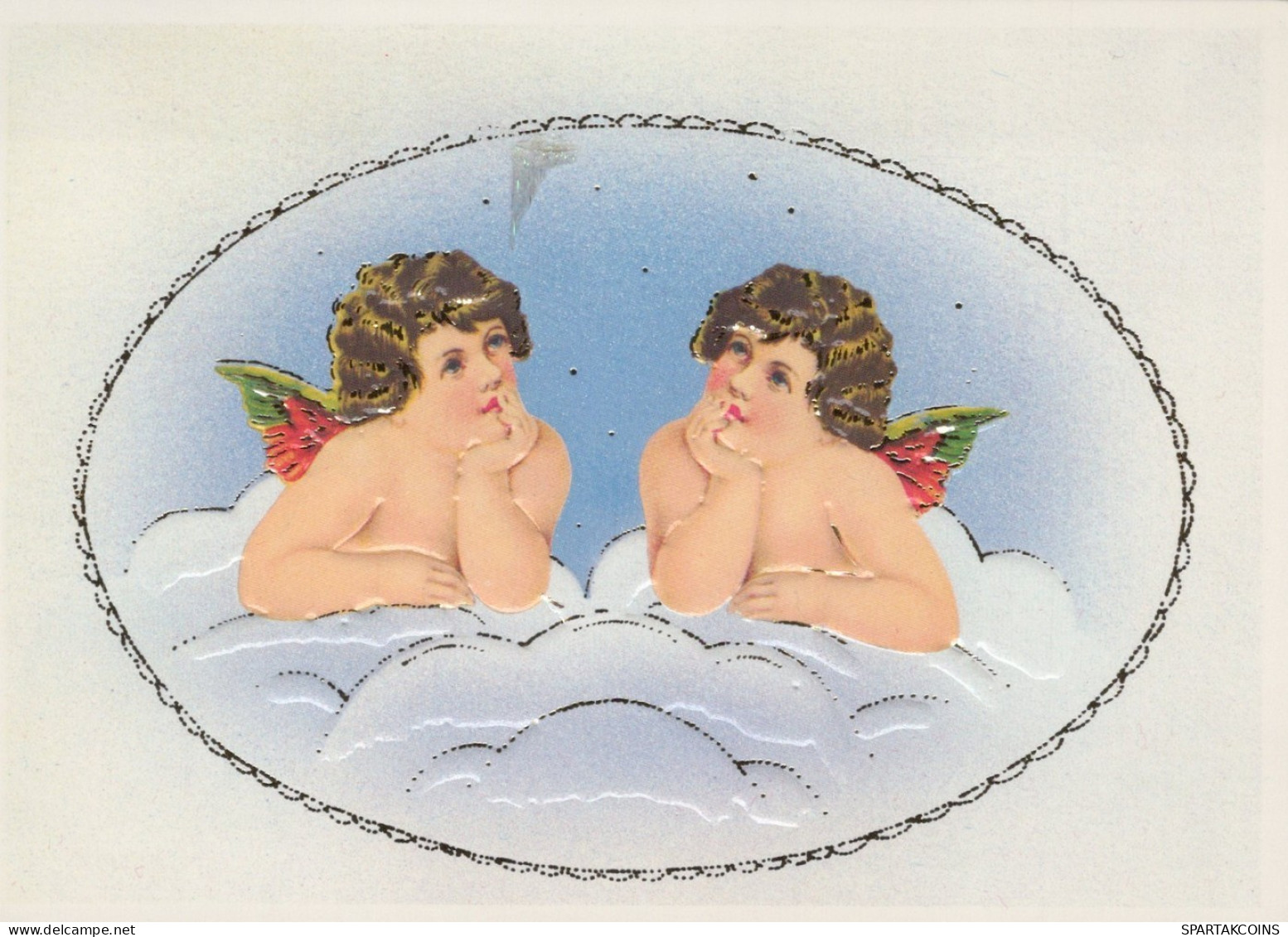 ANGEL CHRISTMAS Holidays Vintage Postcard CPSM #PAH033.GB - Angels