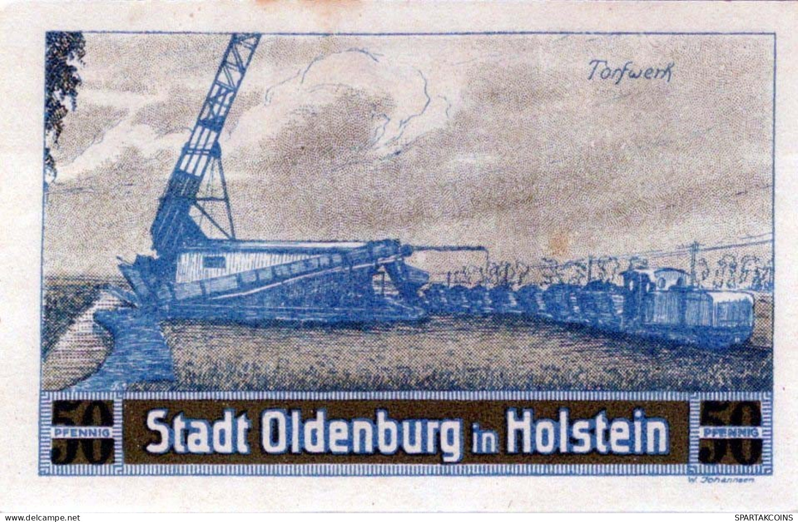 50 PFENNIG 1922 Stadt OLDENBURG IN HOLSTEIN UNC DEUTSCHLAND #PI836 - Lokale Ausgaben