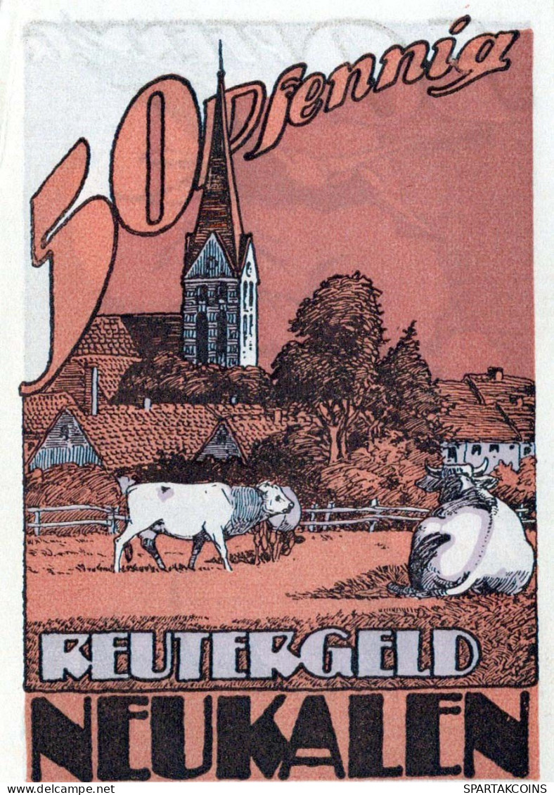 50 PFENNIG 1922 Stadt NEUKALEN Mecklenburg-Schwerin UNC DEUTSCHLAND #PI510 - [11] Emissions Locales
