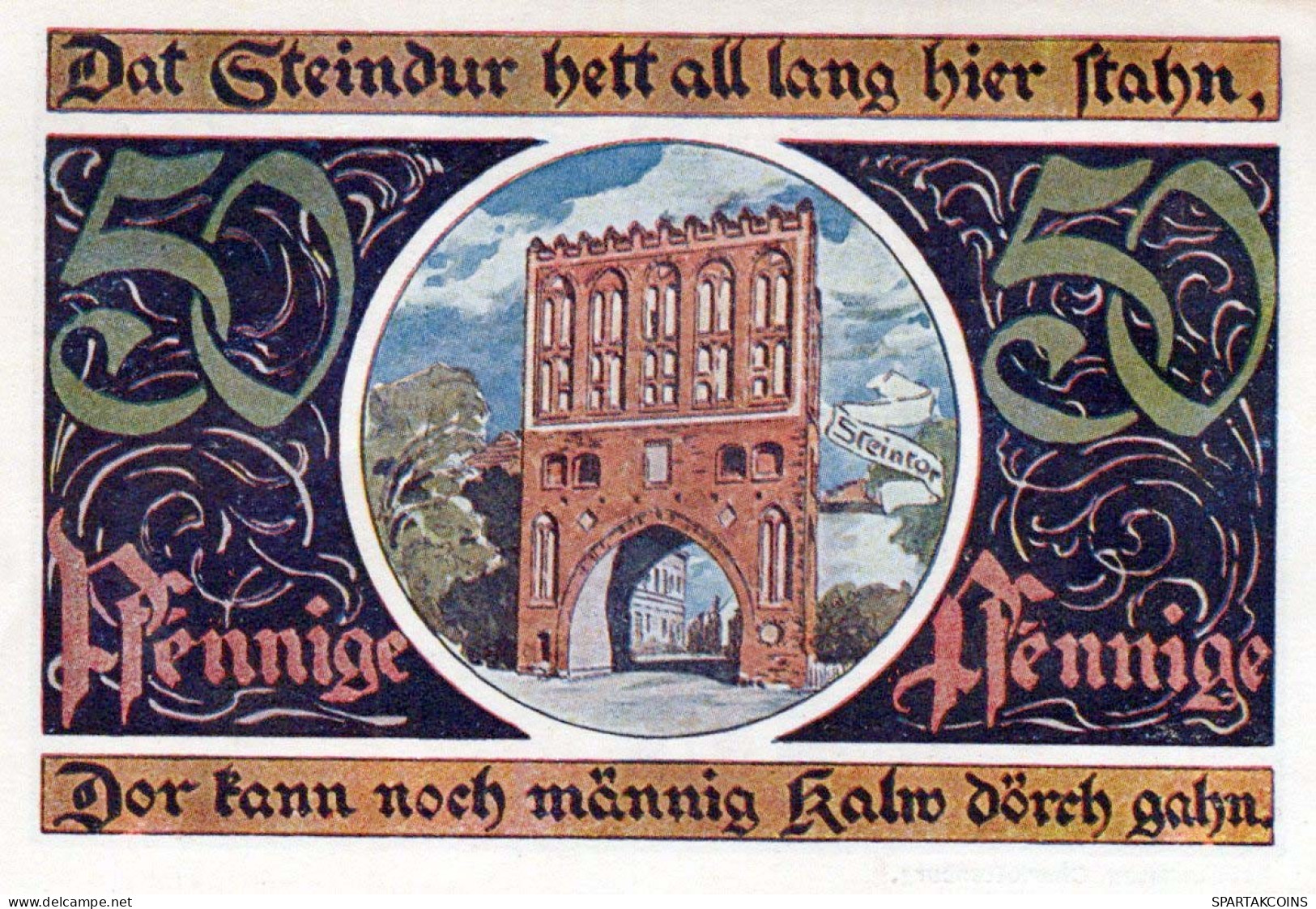 50 PFENNIG 1922 Stadt MALCHIN Mecklenburg-Schwerin UNC DEUTSCHLAND #PI744 - [11] Emissions Locales