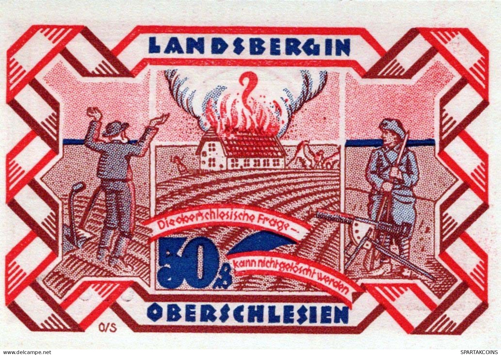 50 PFENNIG 1922 Stadt LANDSBERG OBERSCHLESIEN UNC DEUTSCHLAND #PB931 - [11] Emissions Locales