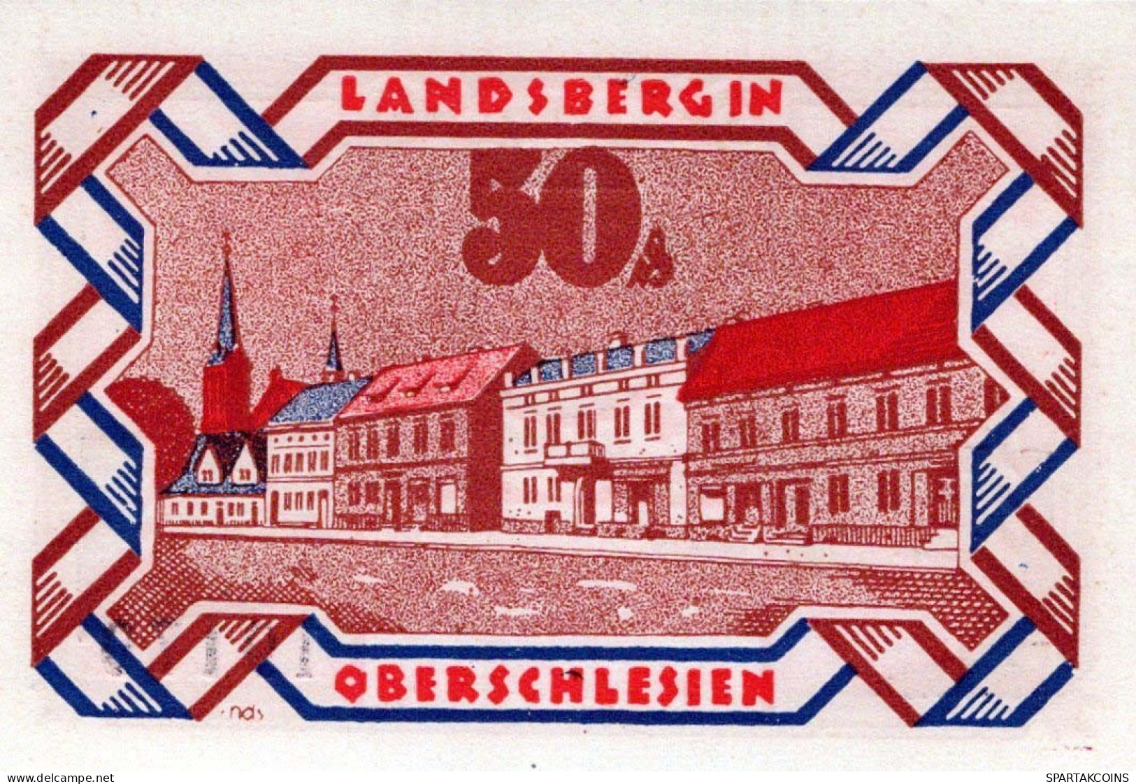 50 PFENNIG 1922 Stadt LANDSBERG OBERSCHLESIEN UNC DEUTSCHLAND #PB927 - Lokale Ausgaben