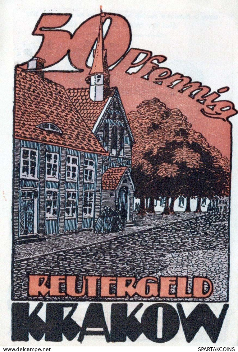 50 PFENNIG 1922 Stadt KRAKOW AM SEE Mecklenburg-Schwerin UNC DEUTSCHLAND #PI640 - Lokale Ausgaben