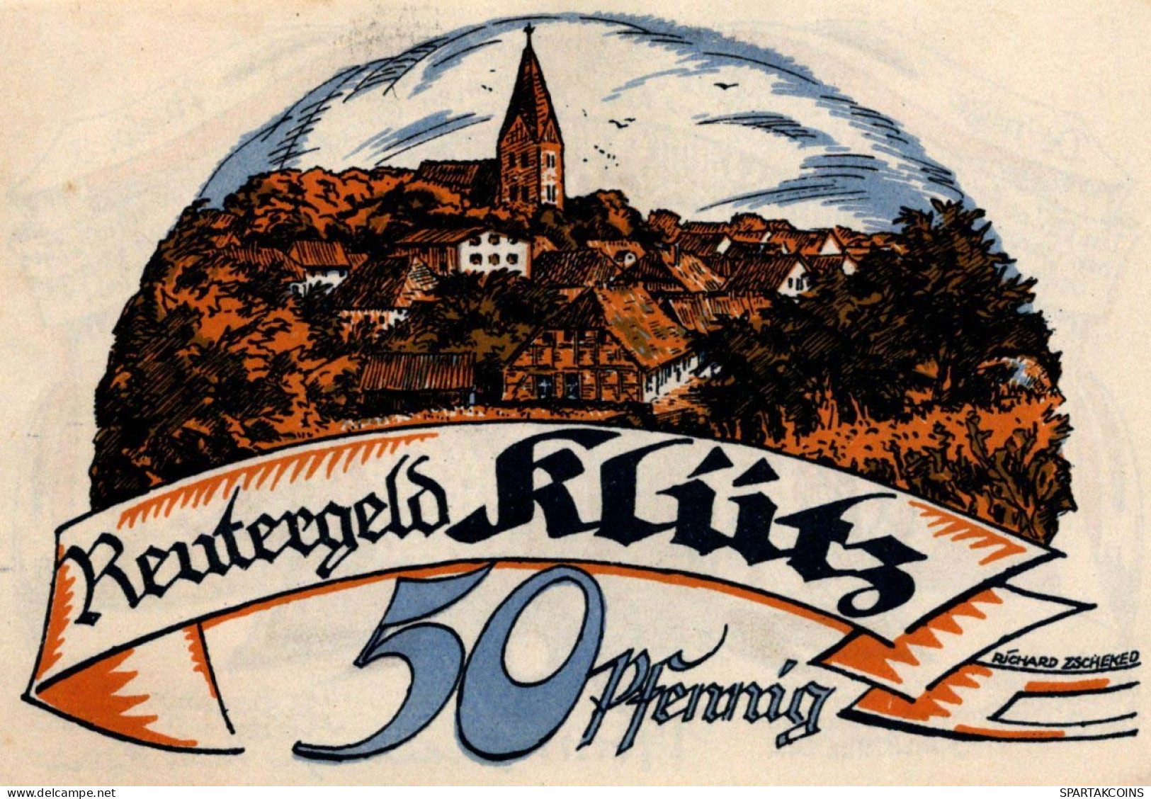 50 PFENNIG 1922 Stadt KLÜTZ Mecklenburg-Schwerin UNC DEUTSCHLAND Notgeld #PI645 - [11] Emissions Locales
