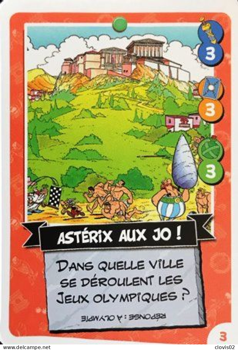 C3 - Carte Astérix Aux Jeux Olympiques Collector Cora/Match 2024 - Other & Unclassified