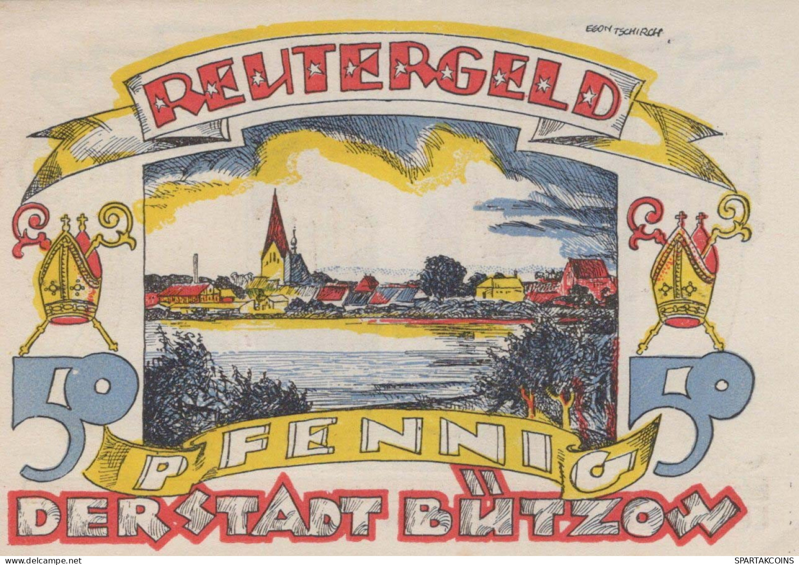 50 PFENNIG 1922 Stadt BÜTZOW Mecklenburg-Schwerin DEUTSCHLAND Notgeld #PJ134 - [11] Local Banknote Issues