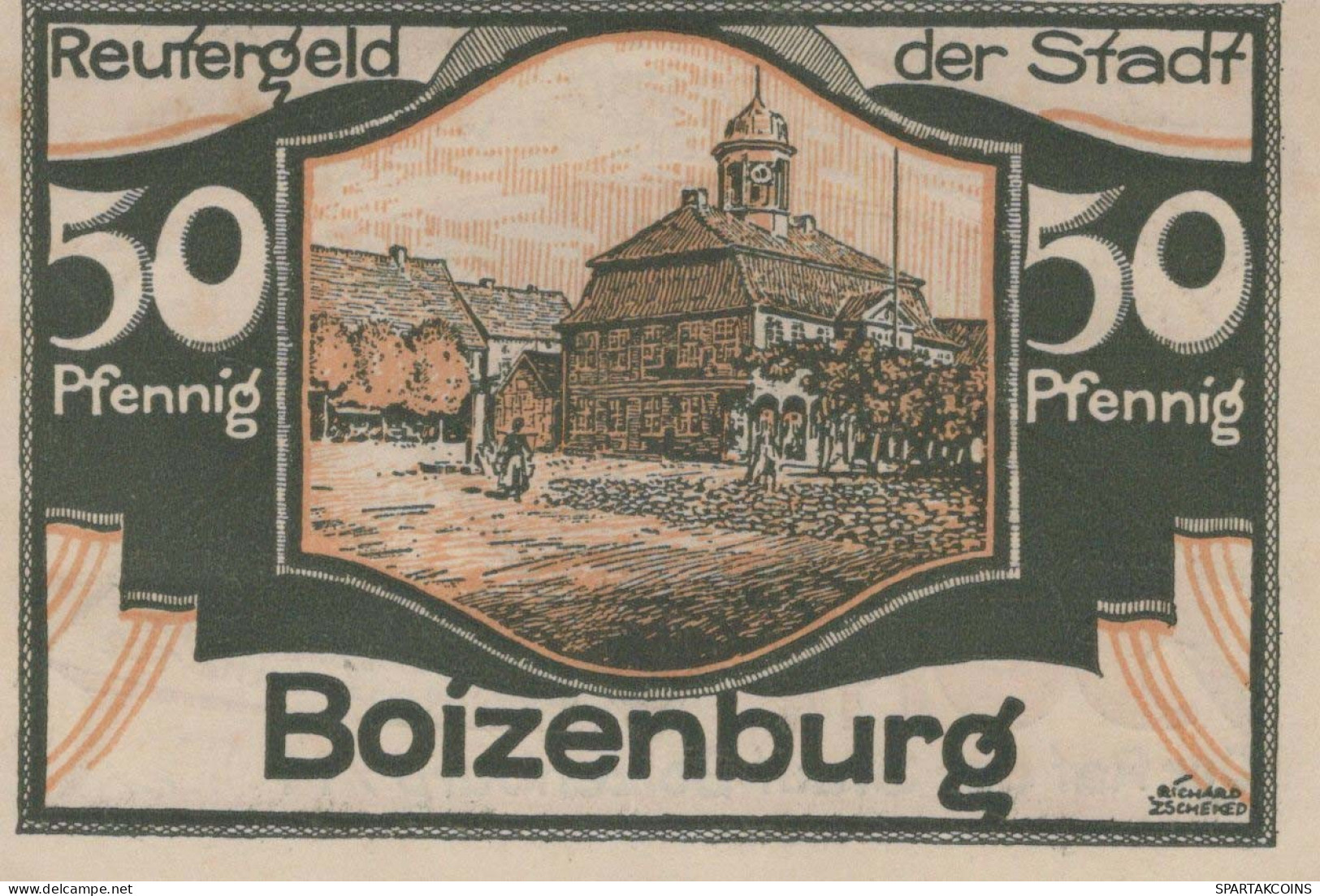 50 PFENNIG 1922 Stadt BOIZENBURG Mecklenburg-Schwerin UNC DEUTSCHLAND #PA252 - [11] Local Banknote Issues