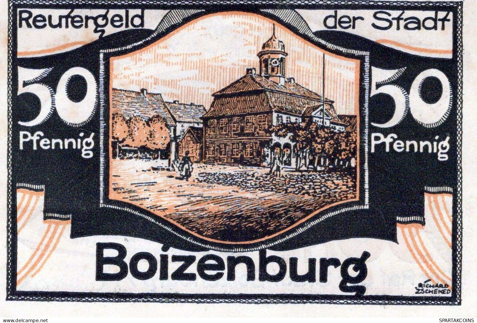 50 PFENNIG 1922 Stadt BOIZENBURG Mecklenburg-Schwerin UNC DEUTSCHLAND #PA252 - [11] Local Banknote Issues