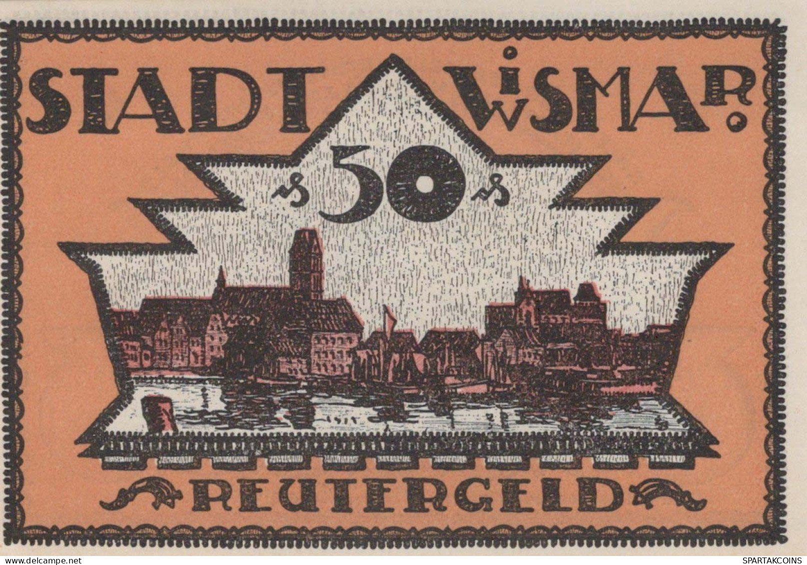 50 PFENNIG 1921 Stadt WISMAR Mecklenburg-Schwerin UNC DEUTSCHLAND Notgeld #PI875 - [11] Emissions Locales