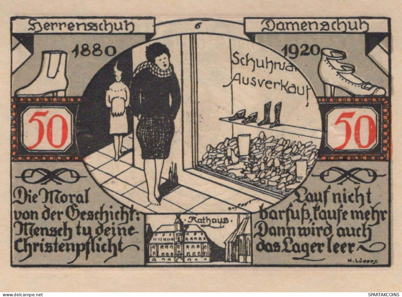 50 PFENNIG 1921 Stadt WEISSENFELS Saxony UNC DEUTSCHLAND Notgeld Banknote #PI006 - [11] Emissions Locales