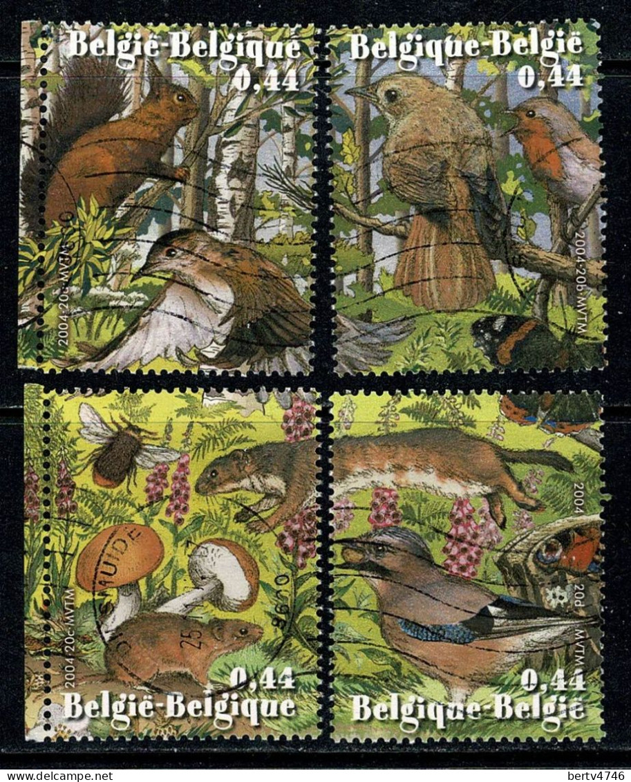 Belg. 2004 - 3312/15, Yv 3300/03, Mi 3361/64 Natuur / Nature - Used Stamps