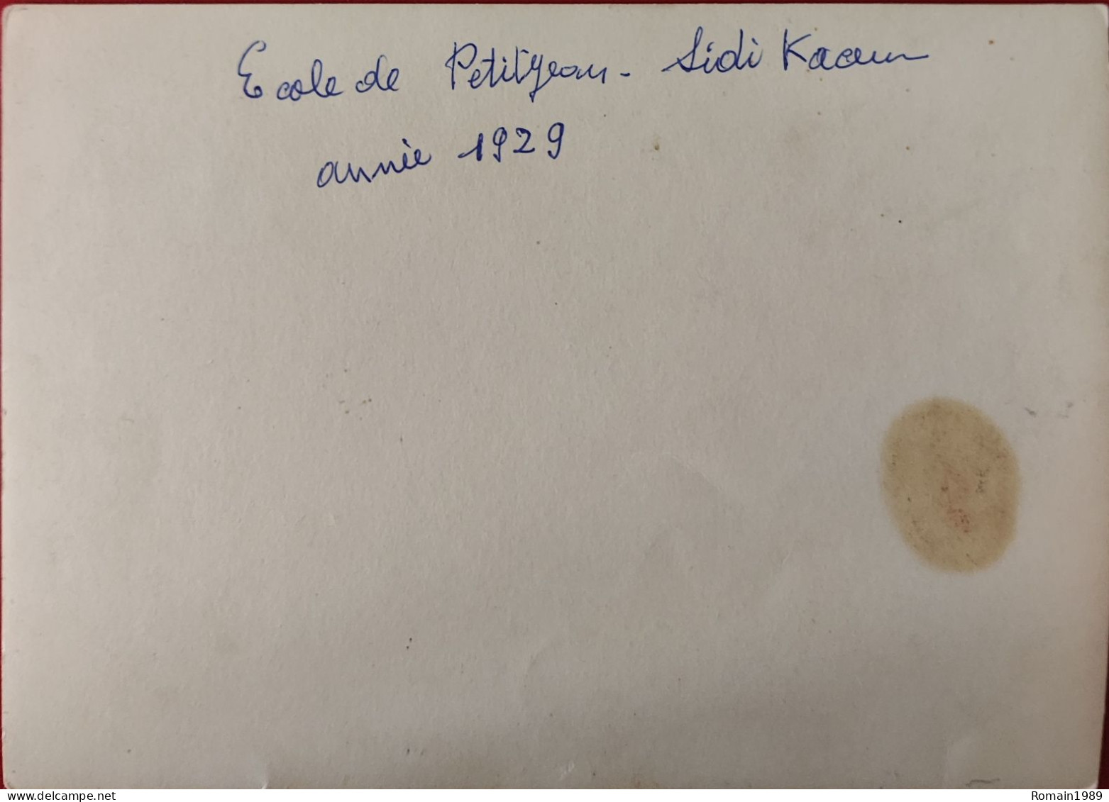 Sidi Kacem / Petitjean école 1929 - Africa