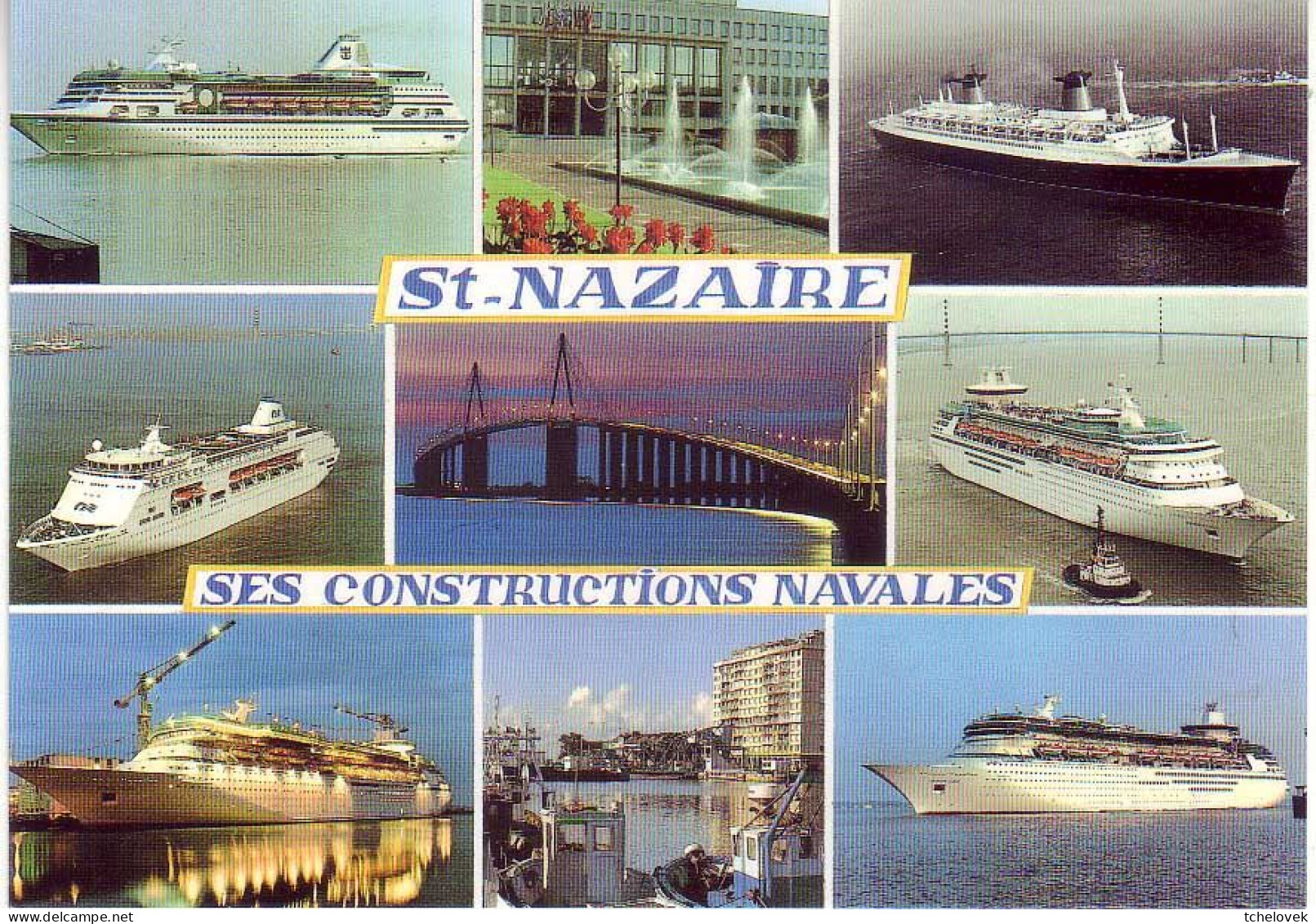 (44). Loire Atlantique. Saint Nazaire. 1049 Queen Mary 2 & 108 Constructions Navales - Saint Nazaire