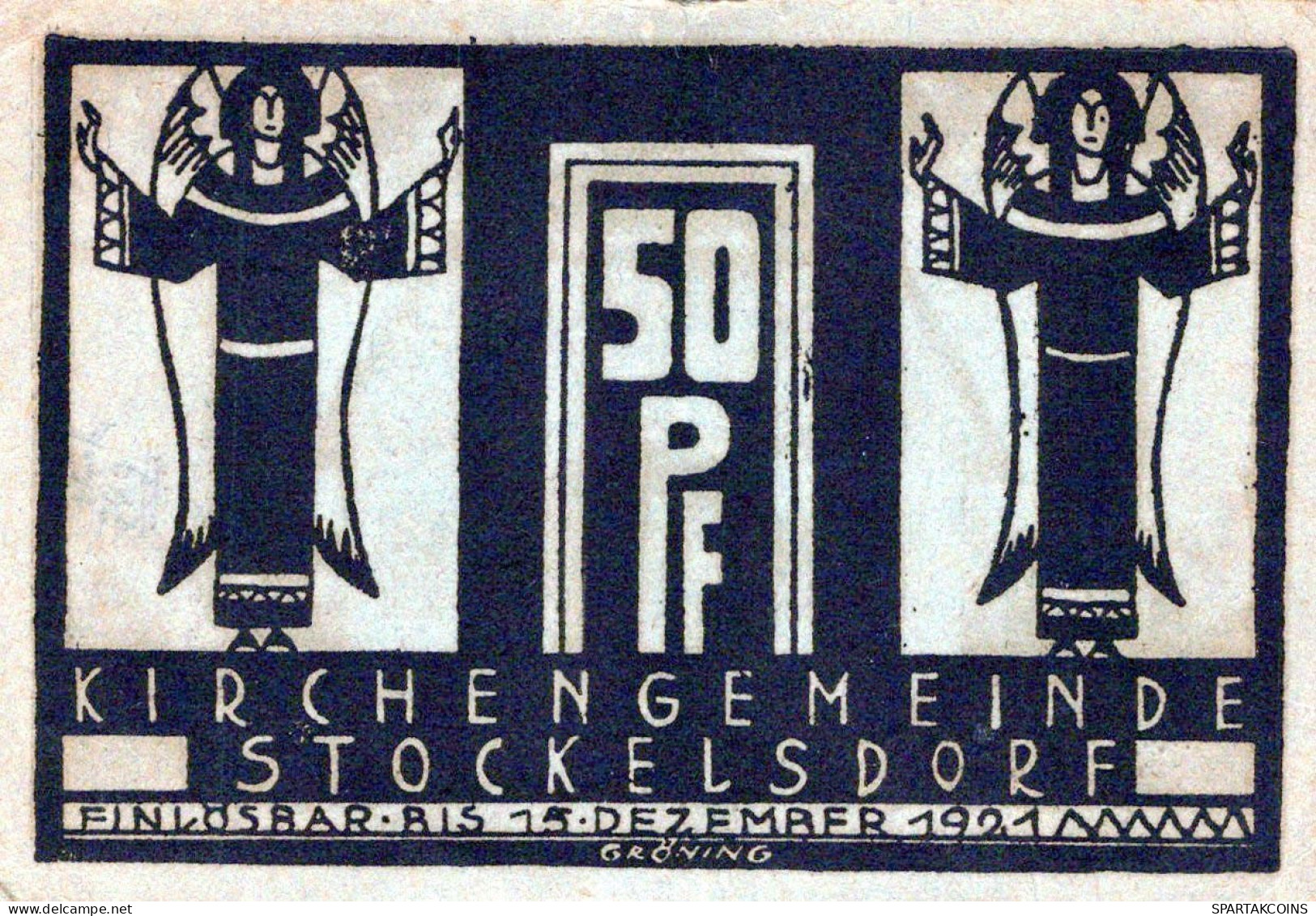 50 PFENNIG 1921 Stadt STOCKELSDORF Oldenburg UNC DEUTSCHLAND Notgeld #PH333 - [11] Emissions Locales