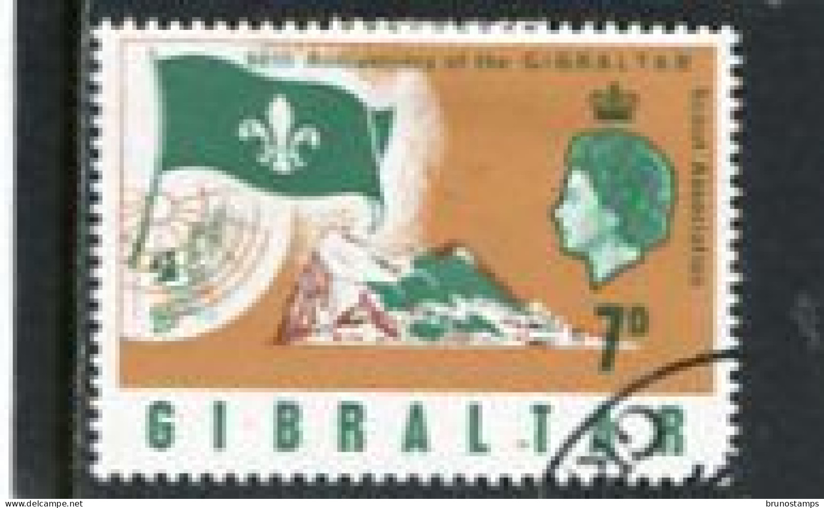 GIBRALTAR - 1968  7d   SCOUTS  FINE USED - Gibraltar