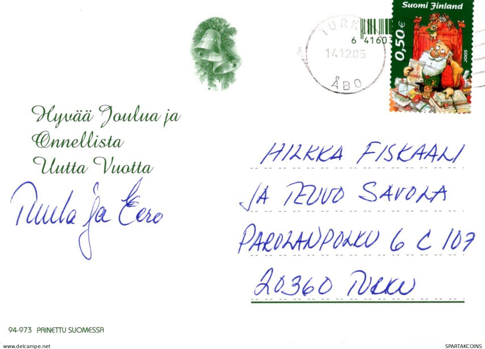 ANGELO Buon Anno Natale Vintage Cartolina CPSM #PAH668.IT - Engel