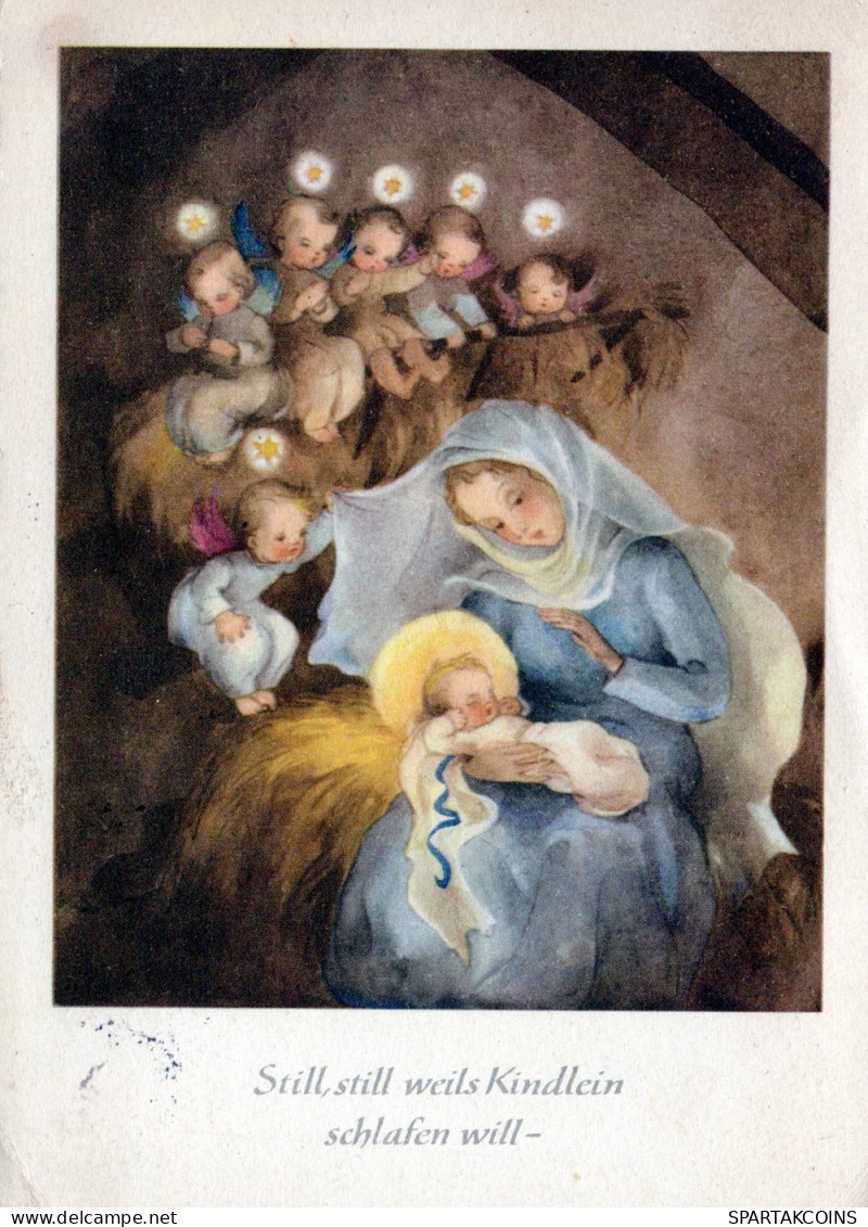 ANGELO Buon Anno Natale Vintage Cartolina CPSM #PAH100.IT - Engel
