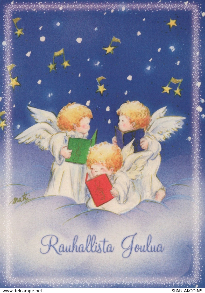 ANGELO Buon Anno Natale Vintage Cartolina CPSM #PAH356.IT - Angels