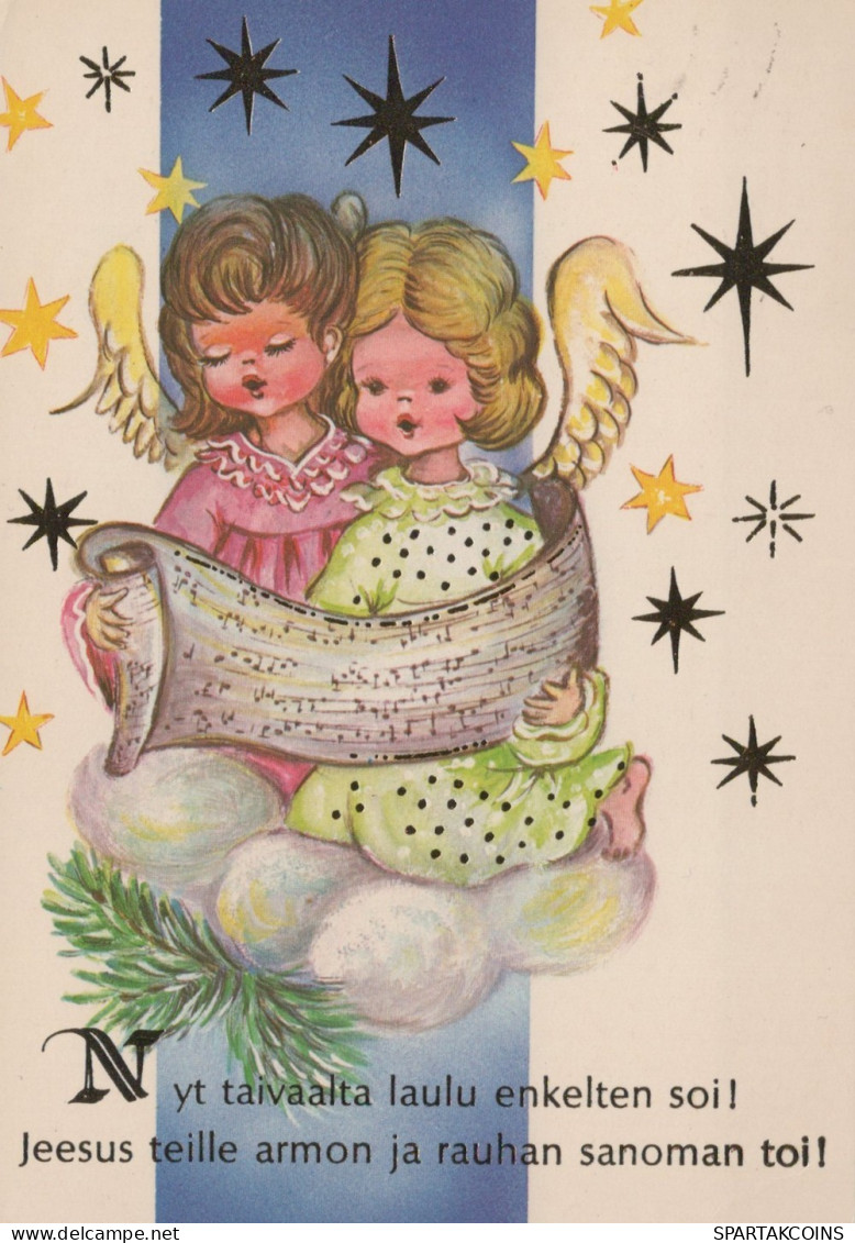 ANGELO Buon Anno Natale Vintage Cartolina CPSM #PAH548.IT - Angels