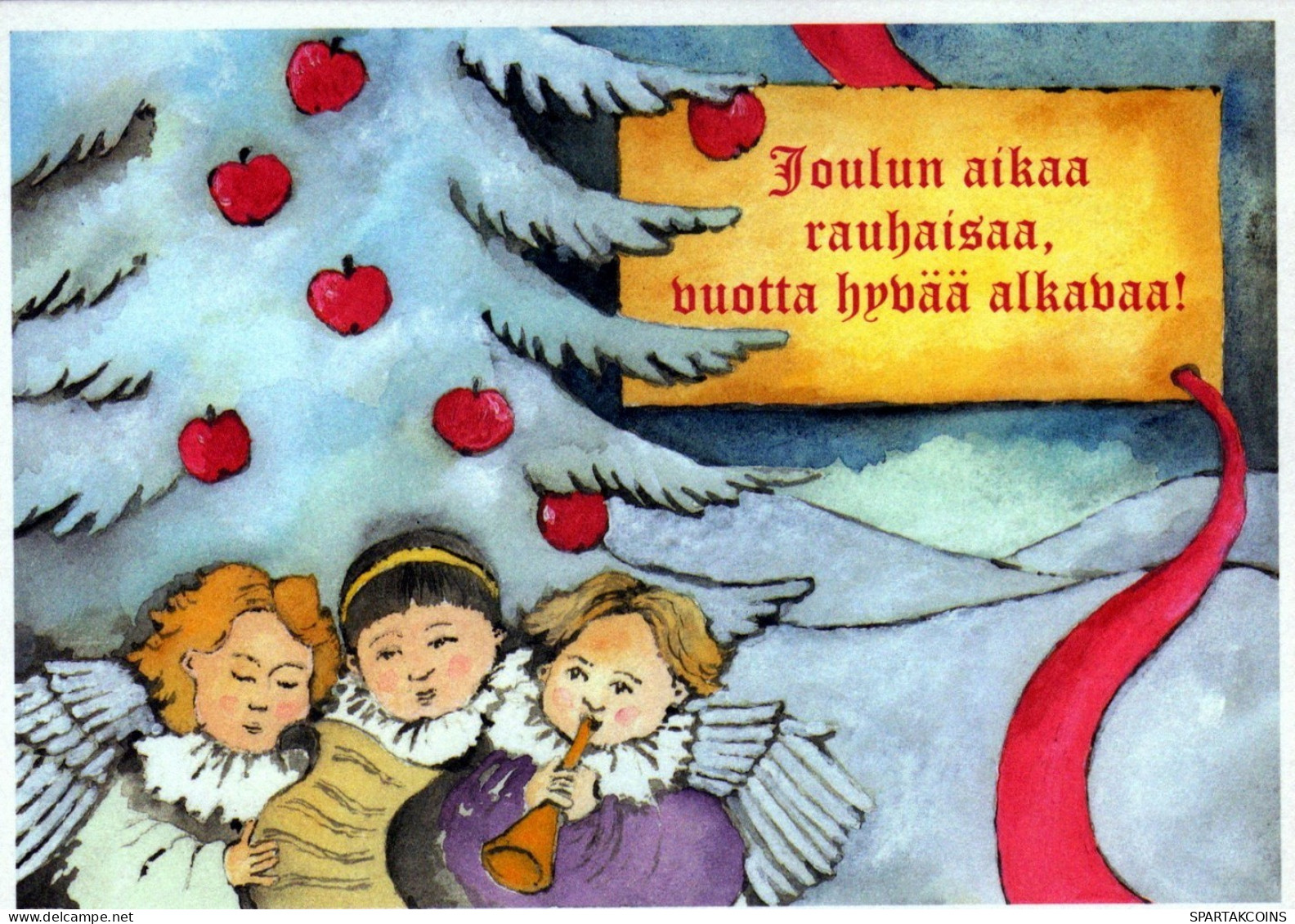 ANGELO Buon Anno Natale Vintage Cartolina CPSM #PAH165.IT - Engel