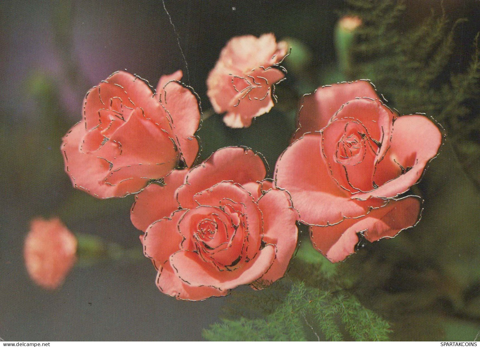 FLOWERS Vintage Postcard CPSM #PBZ351.GB - Blumen