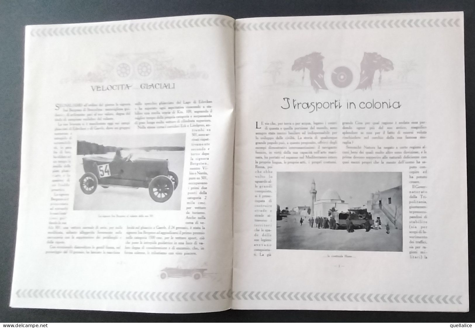 03931 "RIVISTA FIAT - GENNAIO/FEBBRA ANNO VII N. 1-2.1926 - LETTERA AL SENATORE AGNELLI DA G. D'ANNUNZIO" ORIG. - Engines
