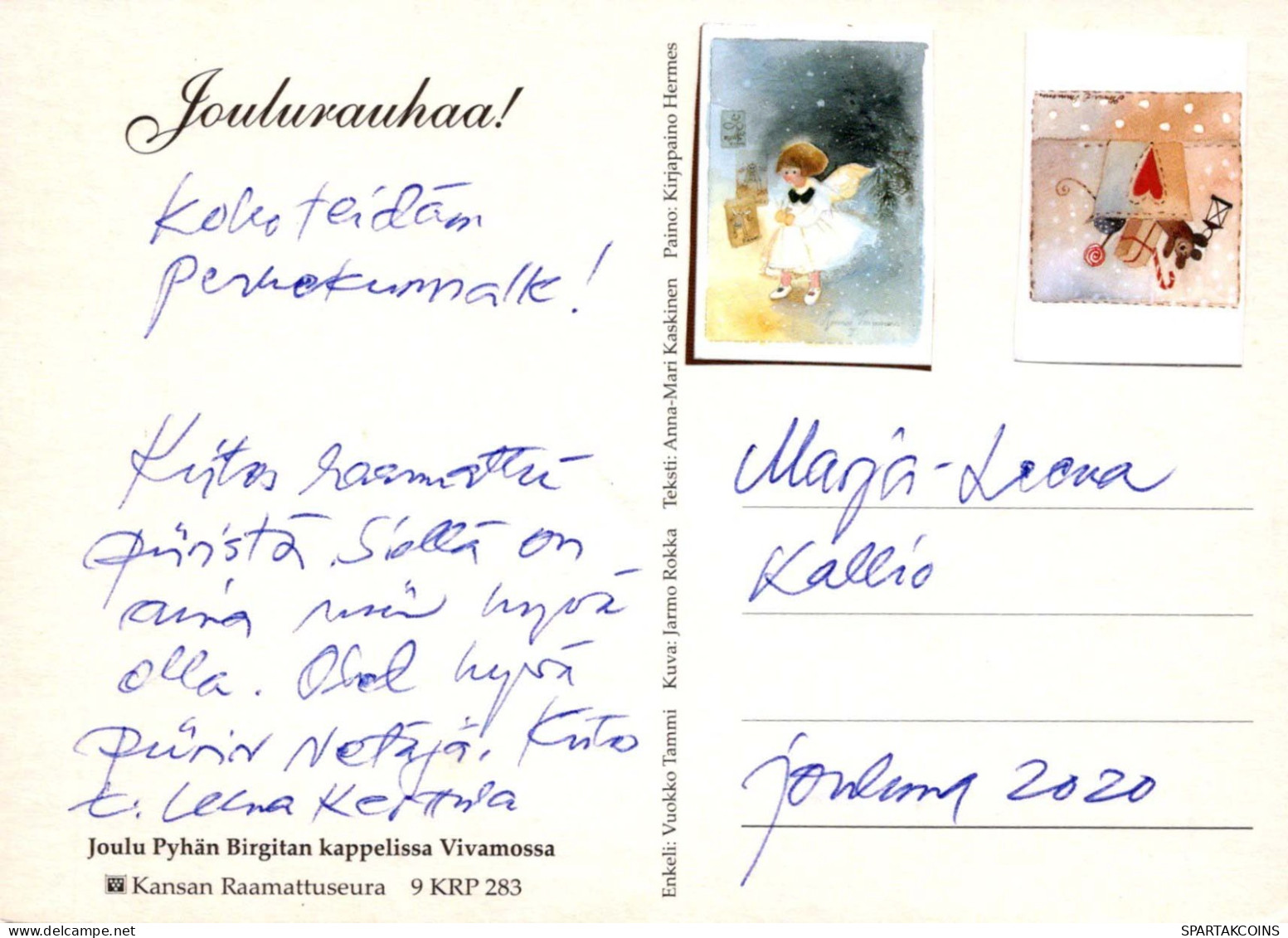 Christmas Religion Vintage Postcard CPSM #PBQ279.GB - Otros & Sin Clasificación