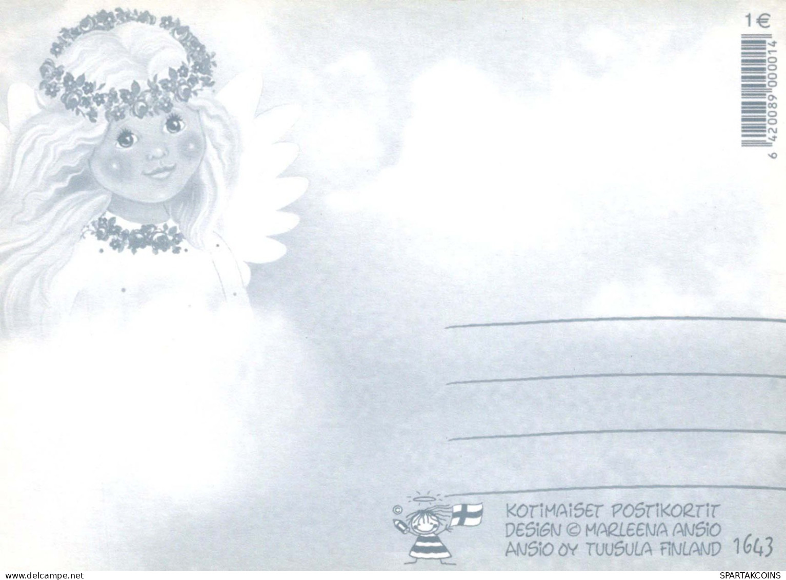 ANGEL Christmas Vintage Postcard CPSM #PBP322.GB - Angels