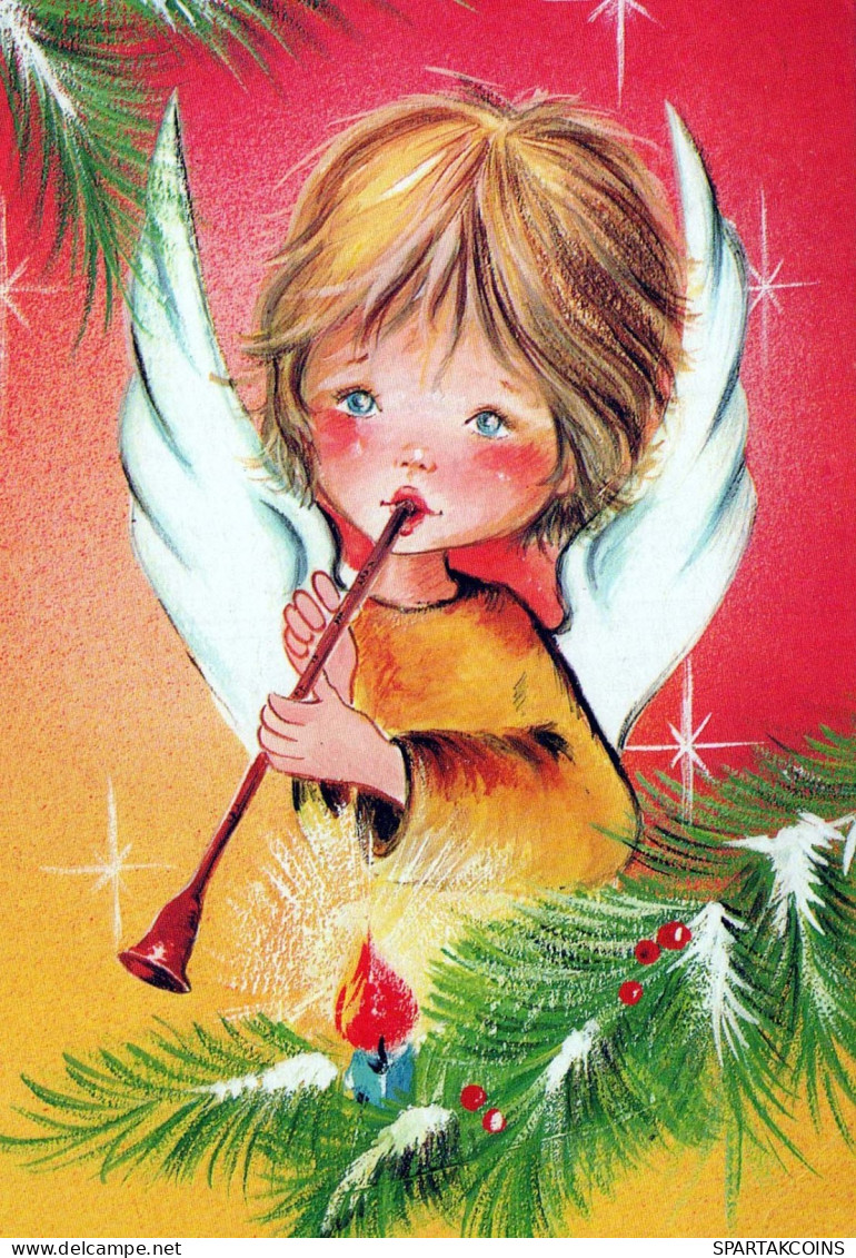 ANGEL Christmas Vintage Postcard CPSM #PBP384.GB - Anges