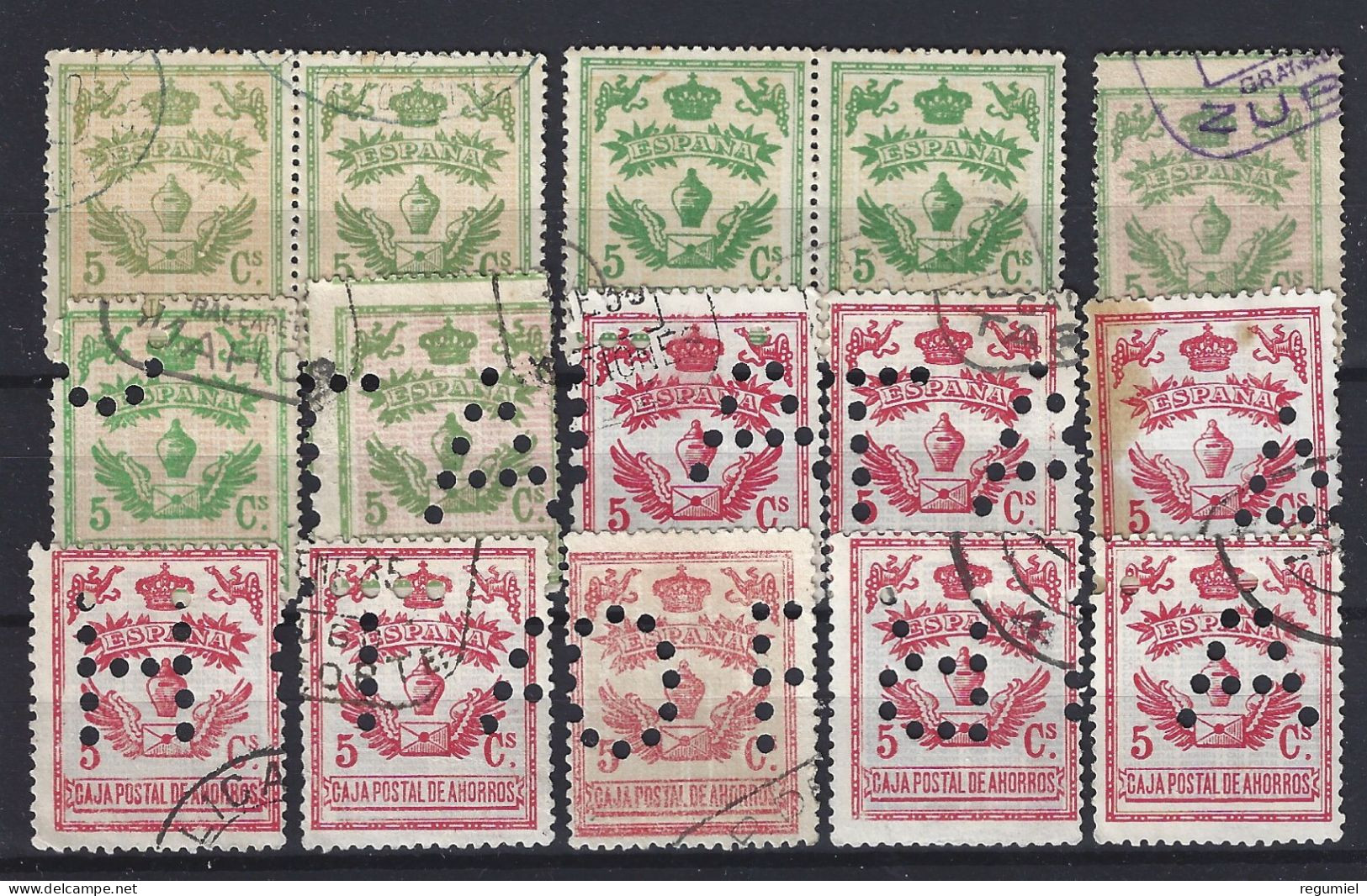 Caja Postal Usados - Revenue Stamps