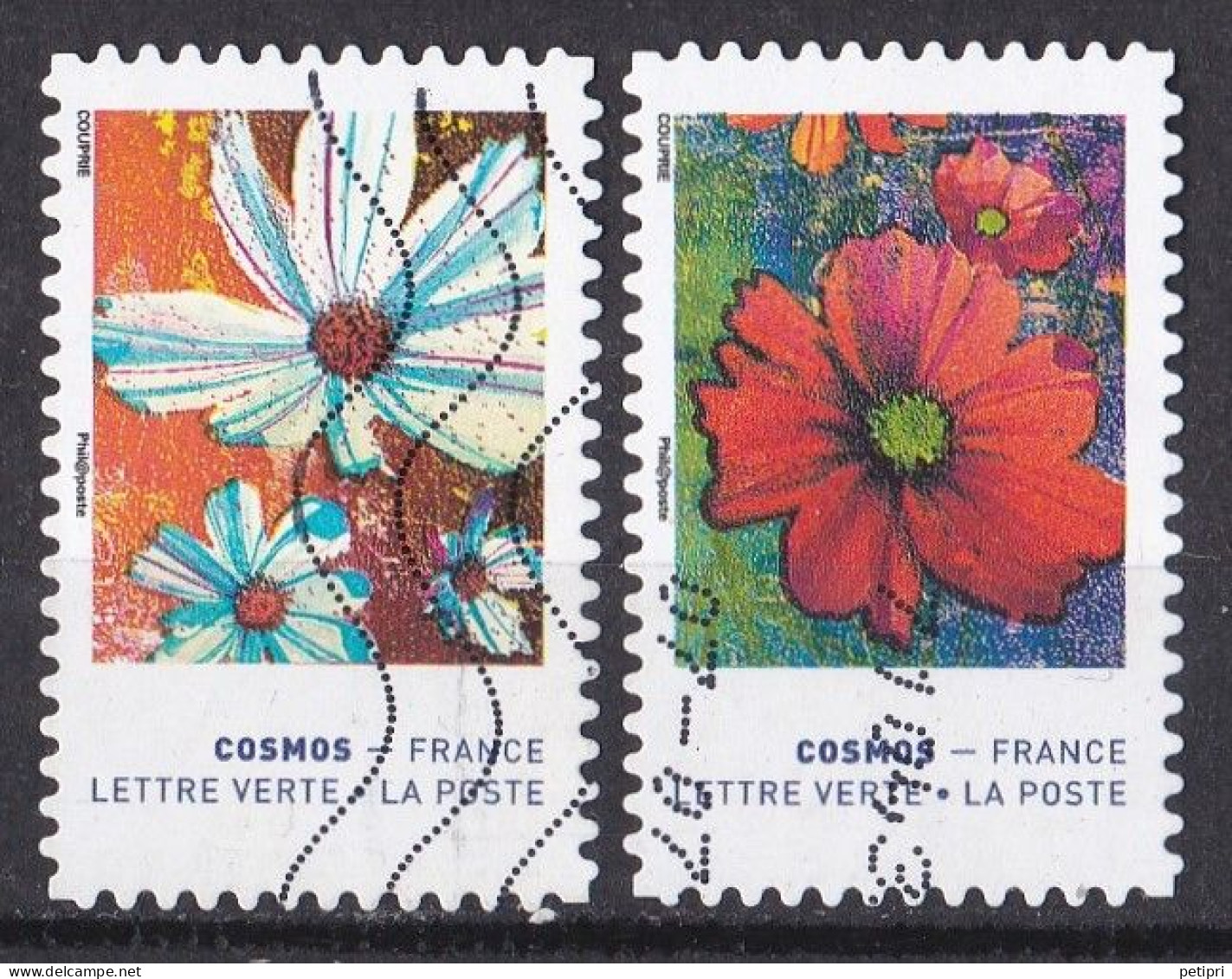 France -  Adhésifs  (autocollants )  Y&T N ° Aa  1855  Et  1859  Oblitérés - Oblitérés