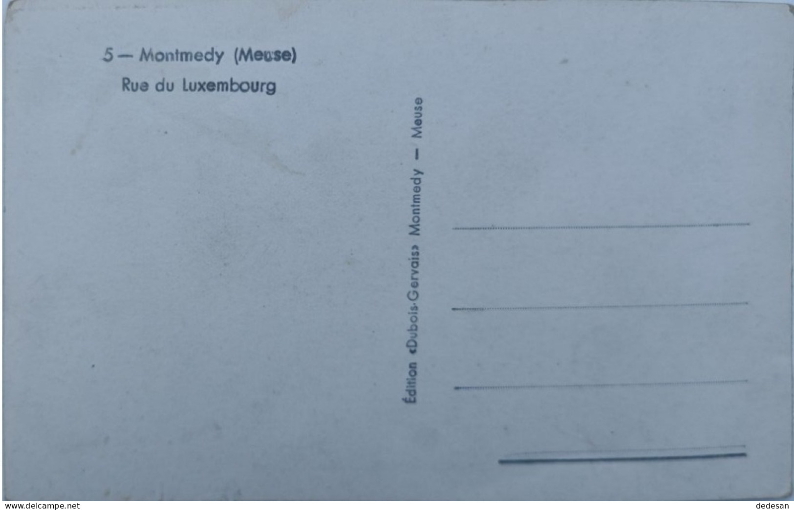 Cpsm Petit Format MONTMEDY Meuse Rue Du Luxembourg - BAA01 - Montmedy