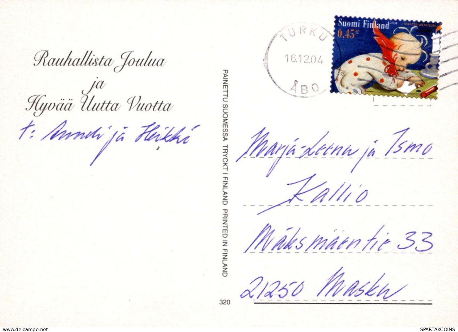 Virgen Mary Madonna Baby JESUS Christmas Religion Vintage Postcard CPSM #PBB866.GB - Jungfräuliche Marie Und Madona