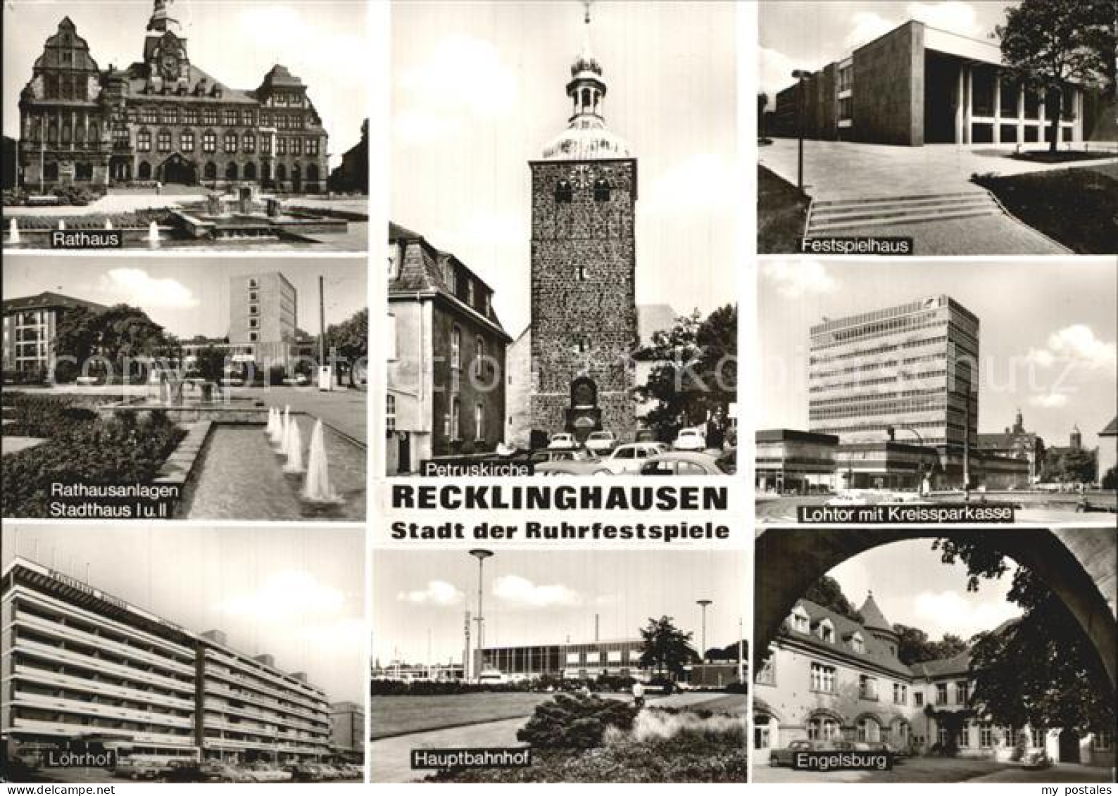 72504817 Recklinghausen Westfalen Petruskirche Rathaus Loehrhof Stadthaus I Und  - Recklinghausen