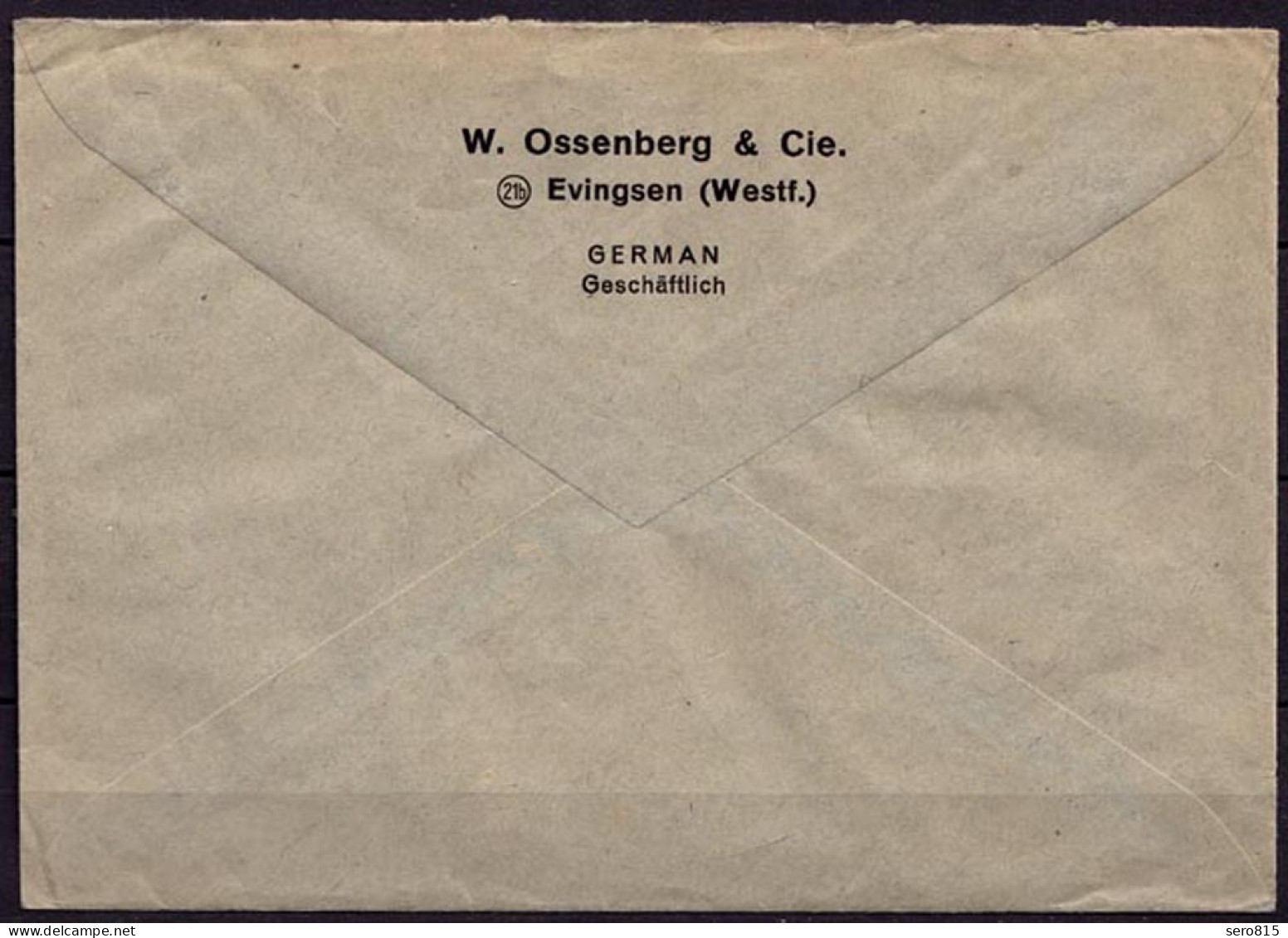 EVINGSEN üben ALTENA 1947 Bedarfsbrief EF 24 Pfg.Mi.925 N.Gelsenkirchen   (6913 - Other & Unclassified