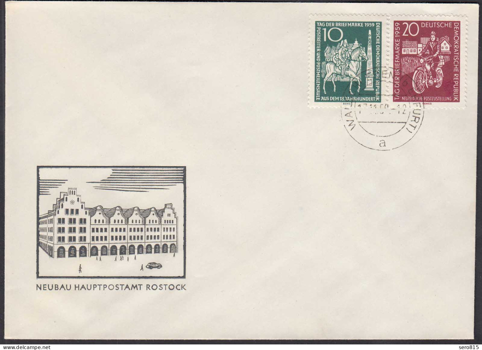 DDR FDC Tag Der Briefmarke Mi.735-36 Stempel 17.11.1959     (26222 - Altri & Non Classificati