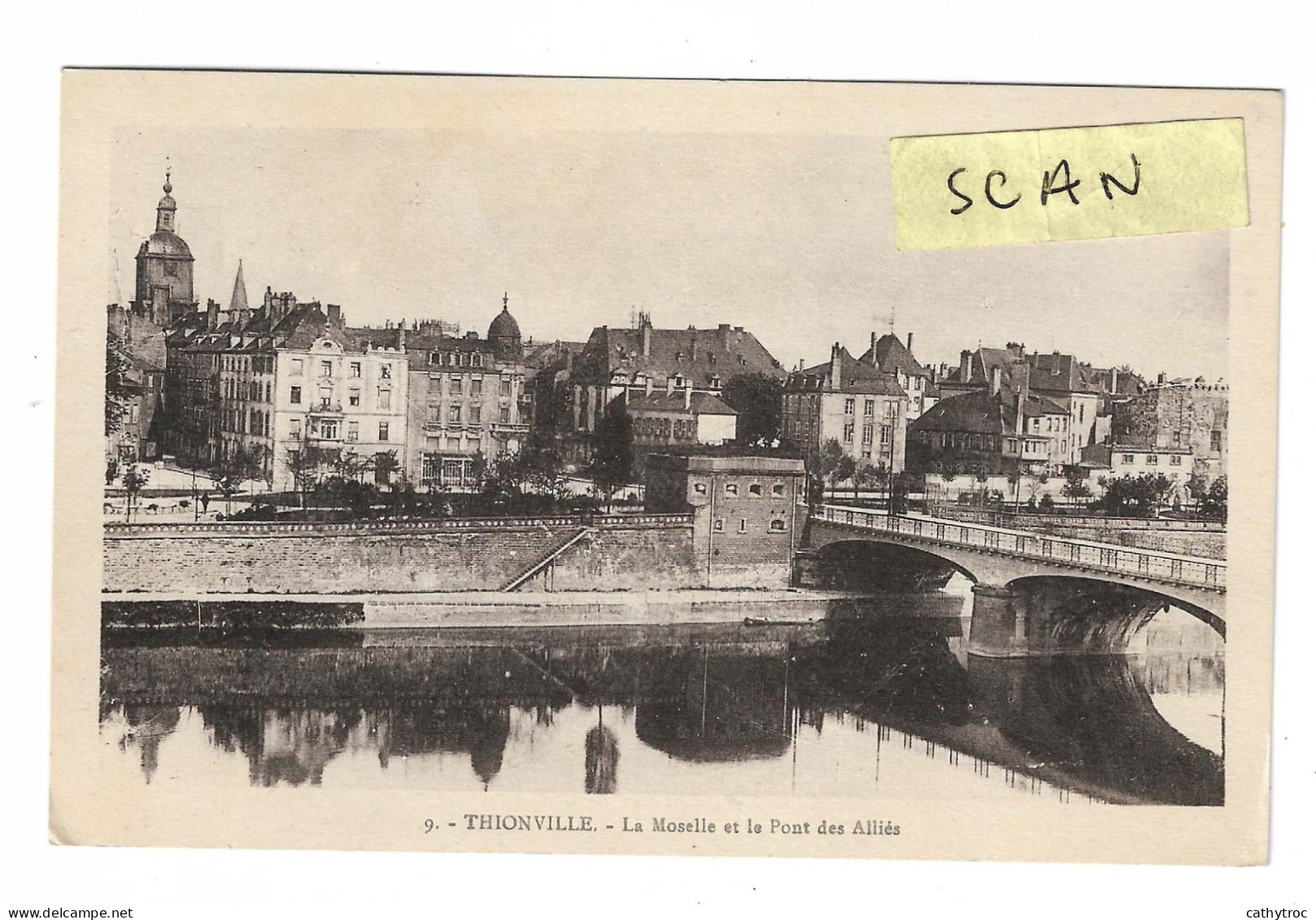 Thionville : La Moselle Et Le Pont Des Alliés - Thionville