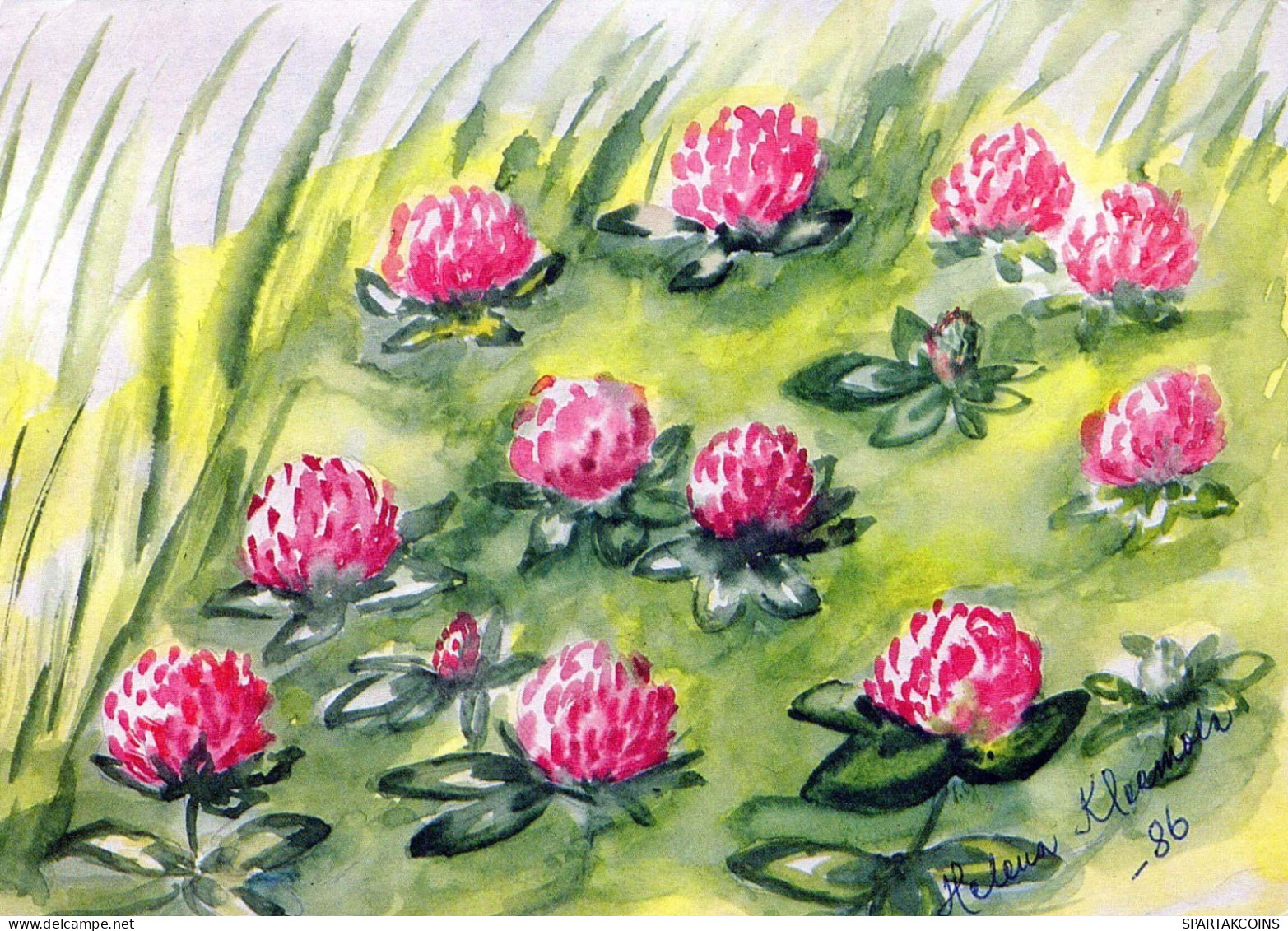 FLOWERS Vintage Ansichtskarte Postkarte CPSM #PAR225.DE - Bloemen