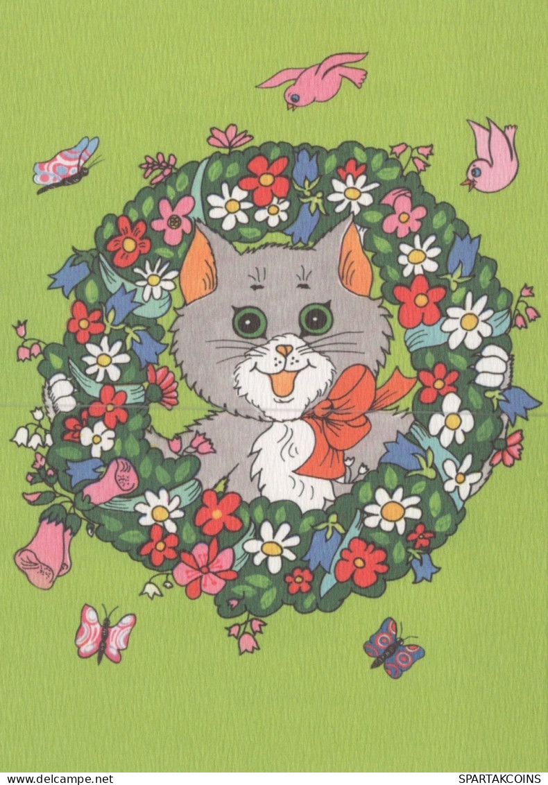 KATZE MIEZEKATZE Tier Vintage Ansichtskarte Postkarte CPSM Unposted #PAM331.DE - Cats
