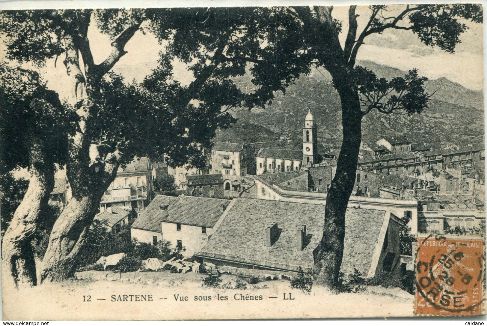 2A-CORSE  - SARTENE- Vue Sous Les Chenes - Sartene
