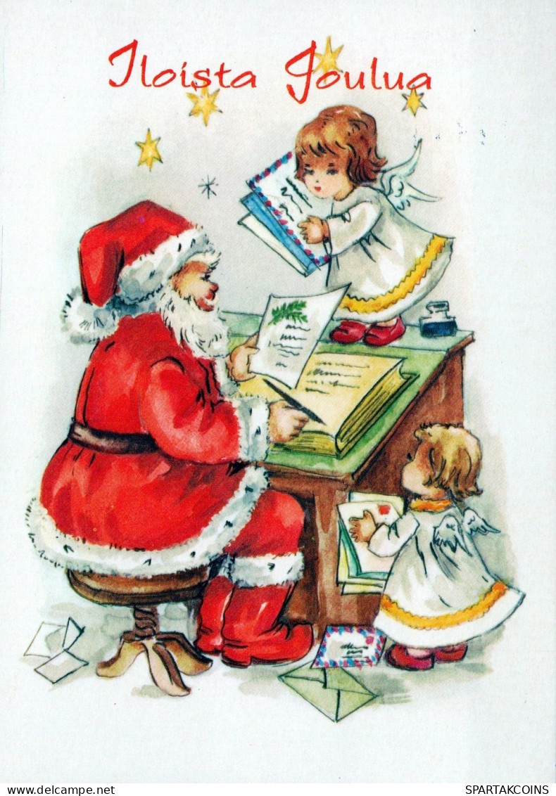 ENGEL WEIHNACHTSFERIEN Feiern & Feste Vintage Ansichtskarte Postkarte CPSM #PAH607.DE - Engel