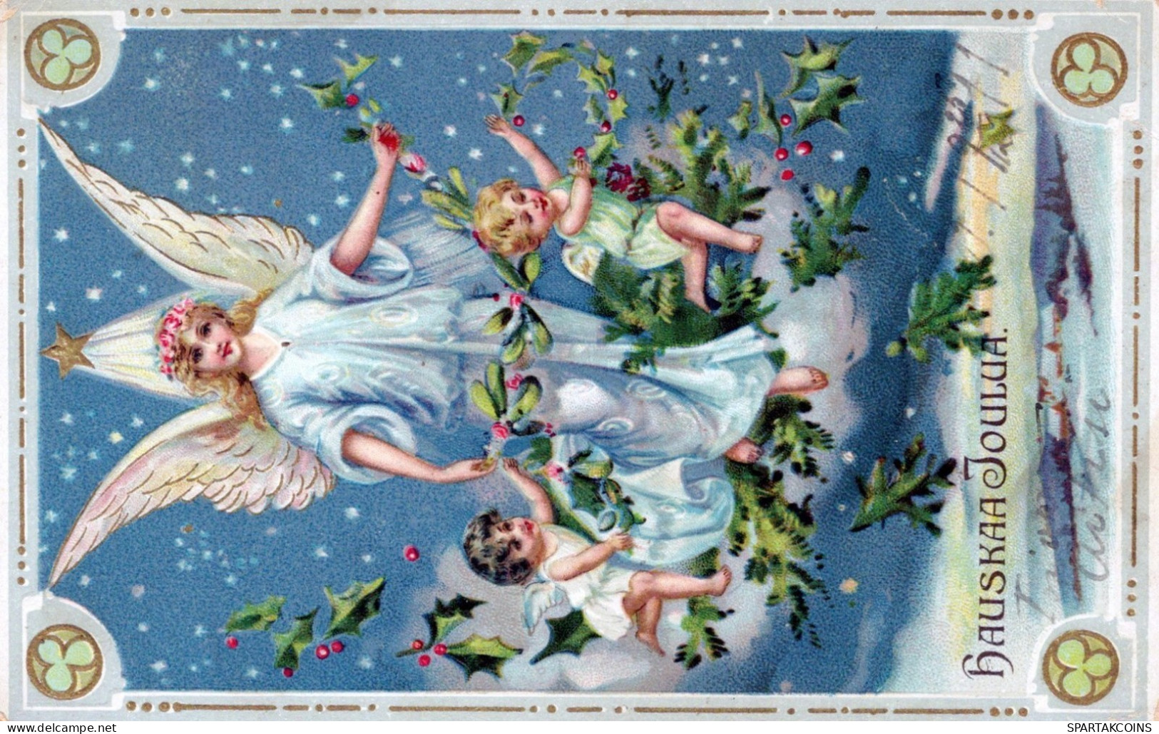 ANGELO Buon Anno Natale Vintage Cartolina CPA #PAG655.IT - Angels