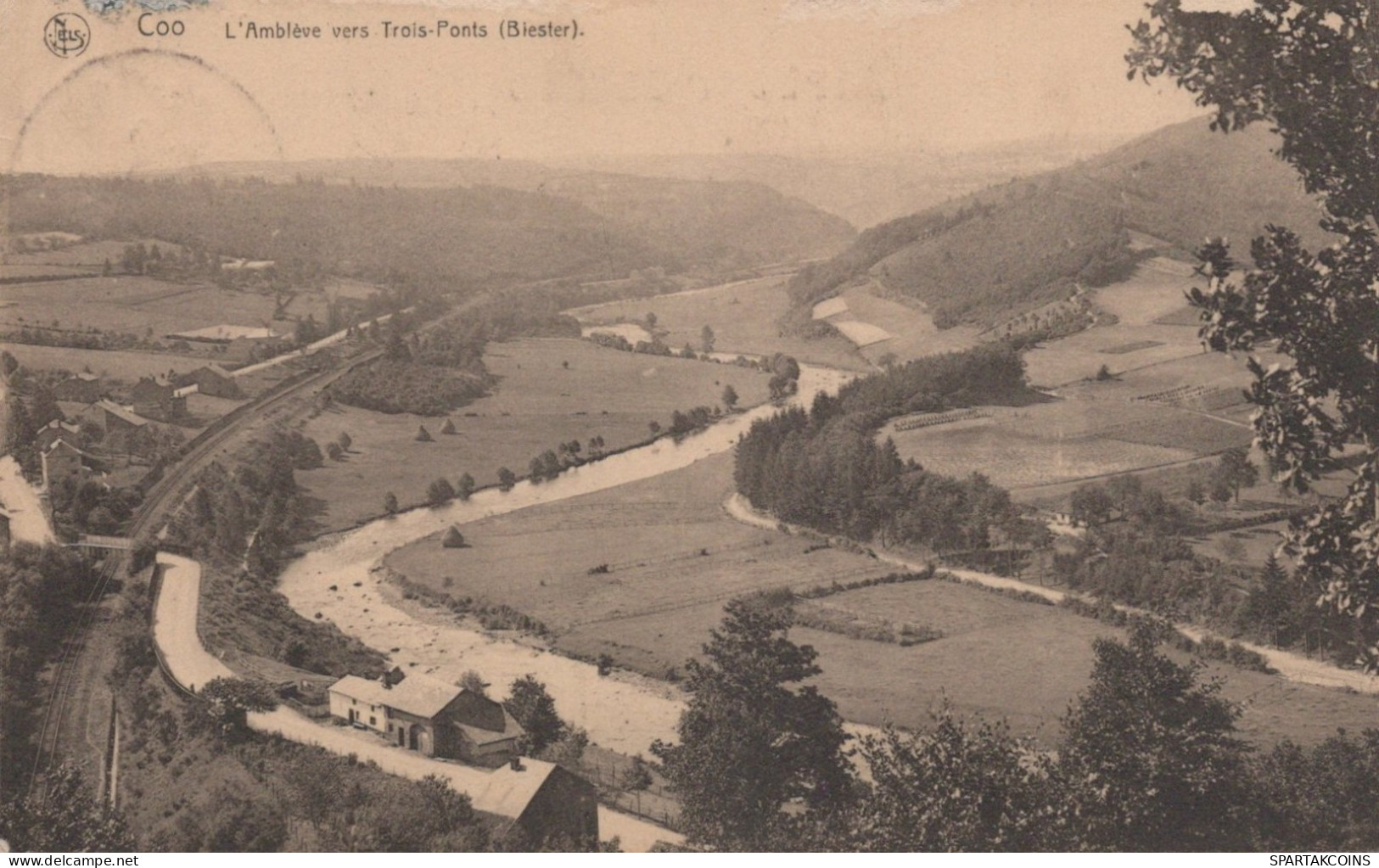 BELGIO COO WATERFALL Provincia Di Liegi Cartolina CPA #PAD053.IT - Stavelot