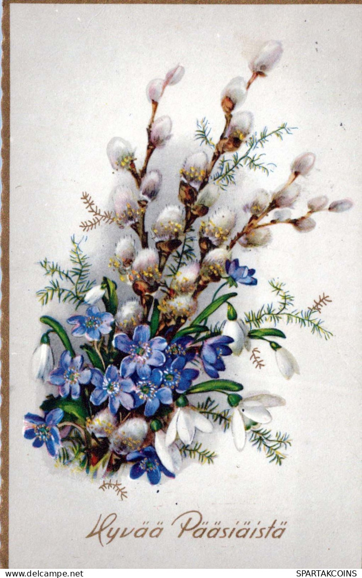 FIORI PASQUA Vintage Cartolina CPA #PKE150.IT - Bloemen