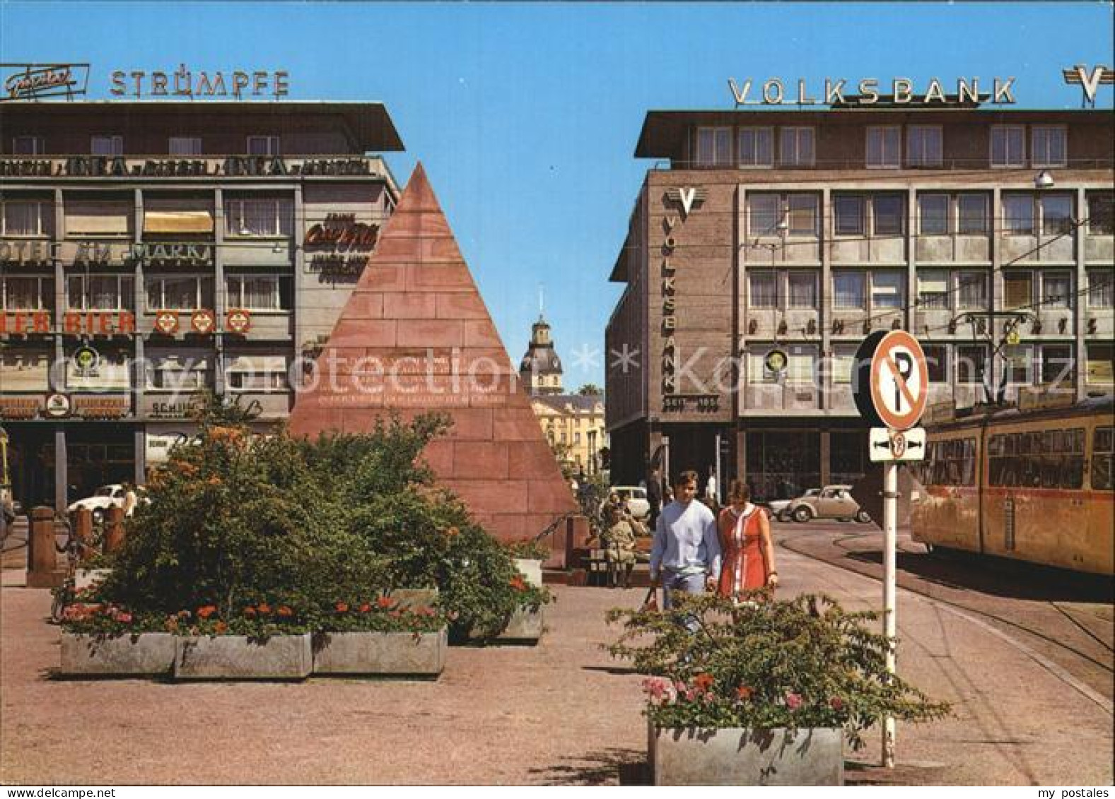 72504771 Karlsruhe Baden Pyramide Am Marktplatz Karlsruhe - Karlsruhe