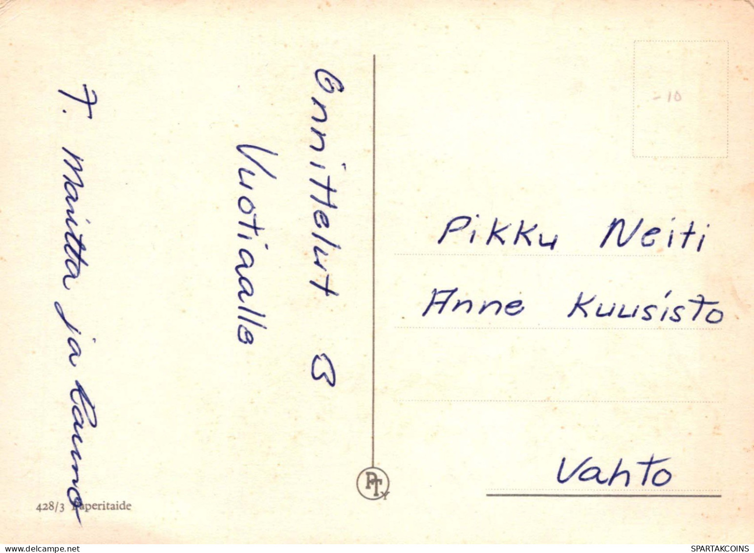 BUON COMPLEANNO 3 Años RAGAZZA BAMBINO Vintage Postal CPSM #PBT898.IT - Birthday