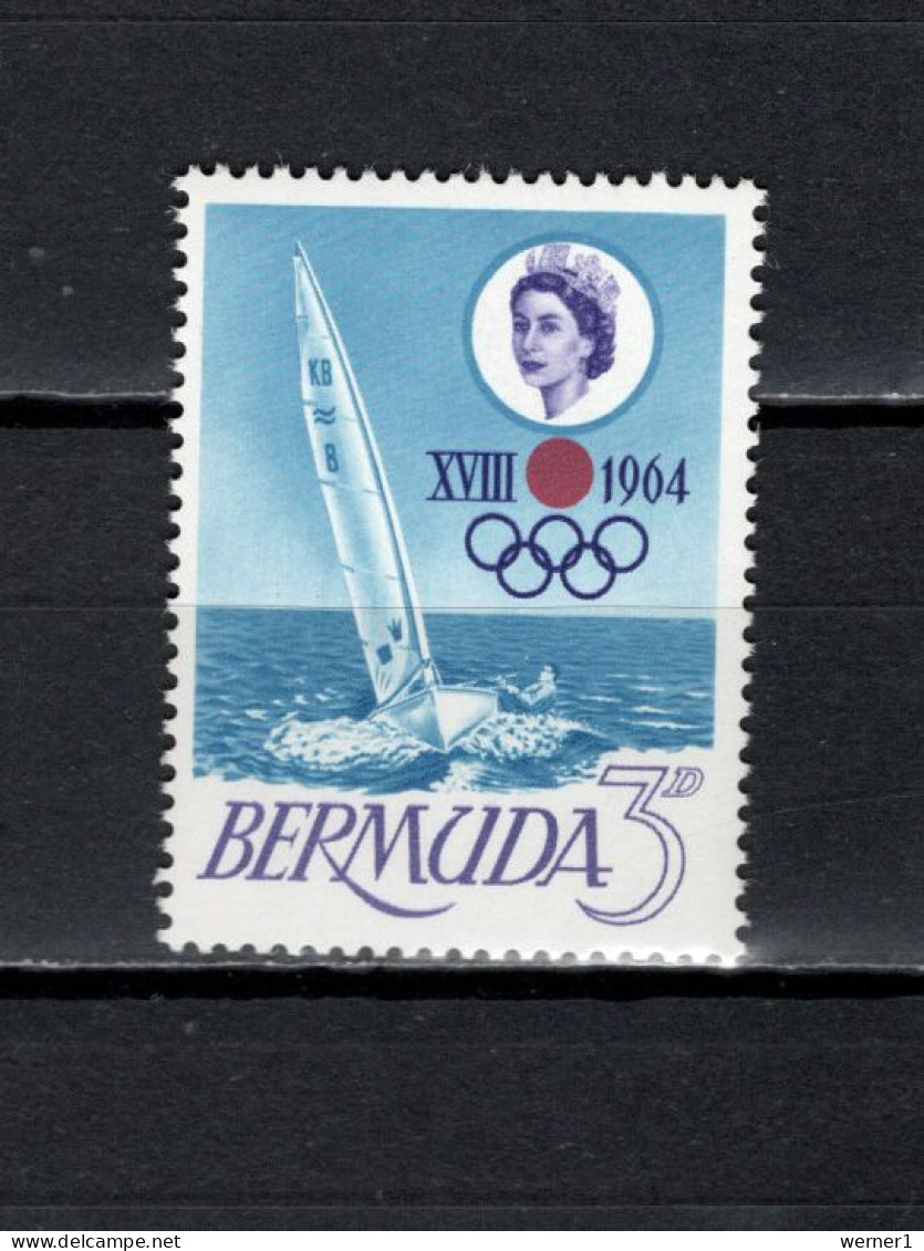 Bermuda 1964 Olympic Games Tokyo, Sailing Stamp MNH - Ete 1964: Tokyo